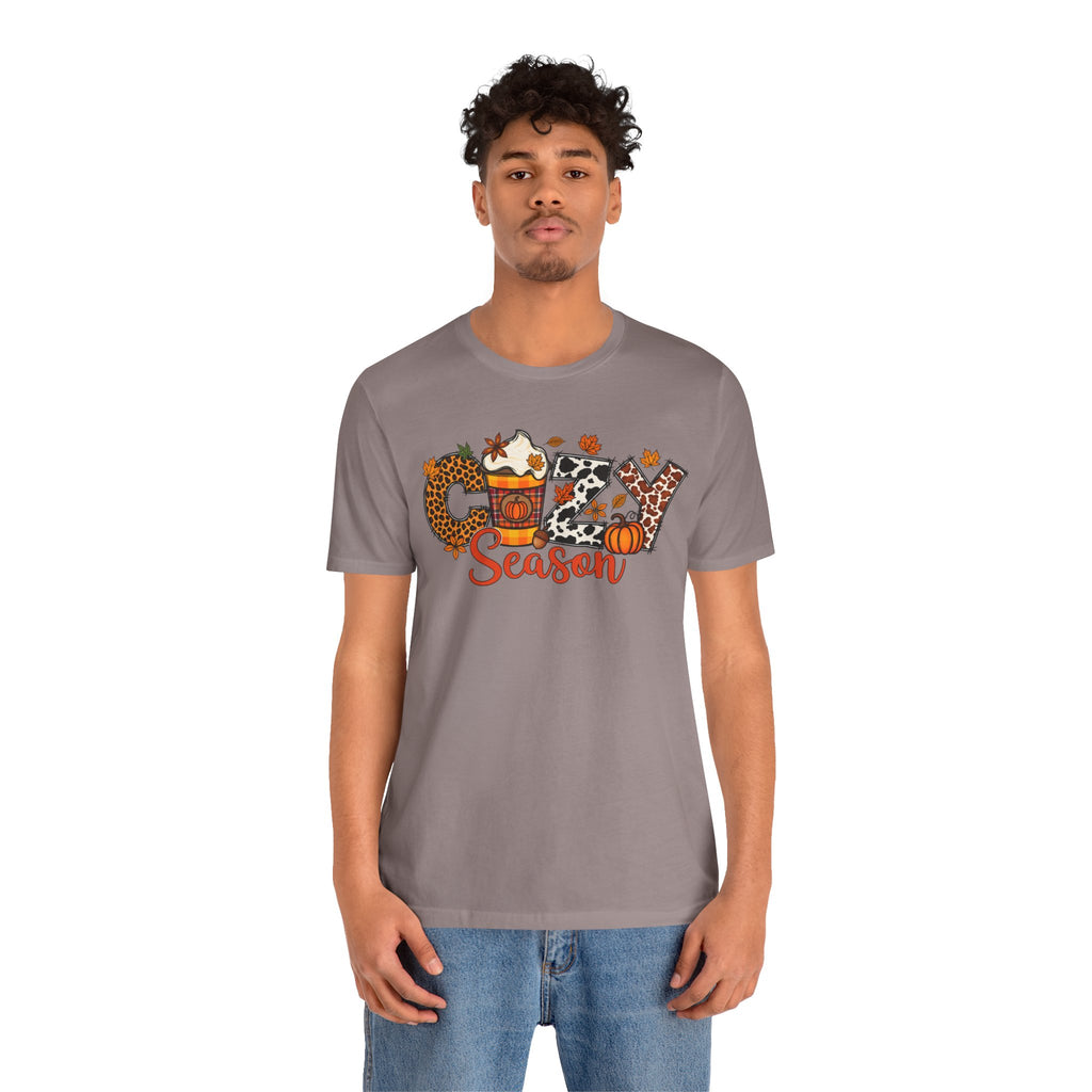 Cozy Season Fall Winter Coffee Shirt - product mockup view 18