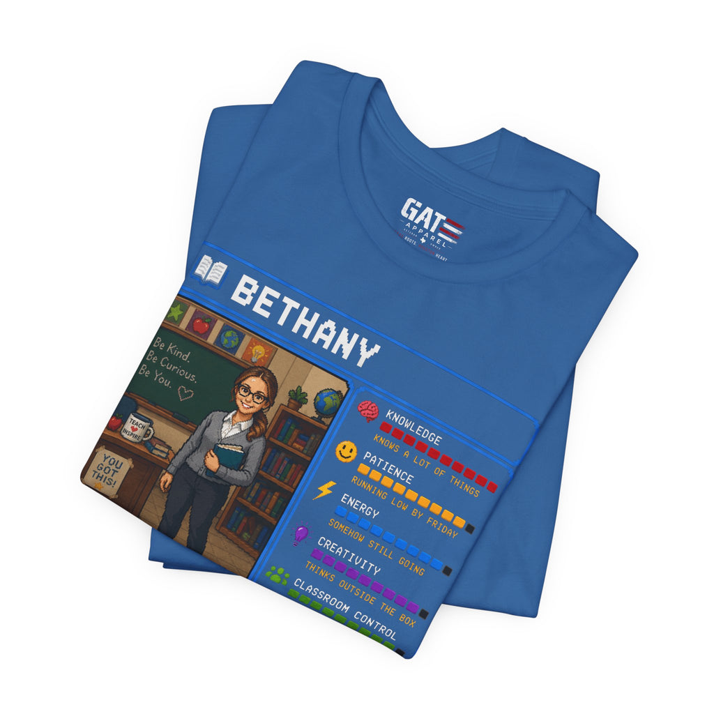 Custom Teacher RPG Character Shirt | Personalized Teacher Gift