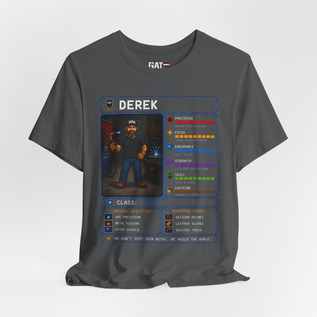 Custom Welder RPG Character Shirt| Personalized Welding Gift