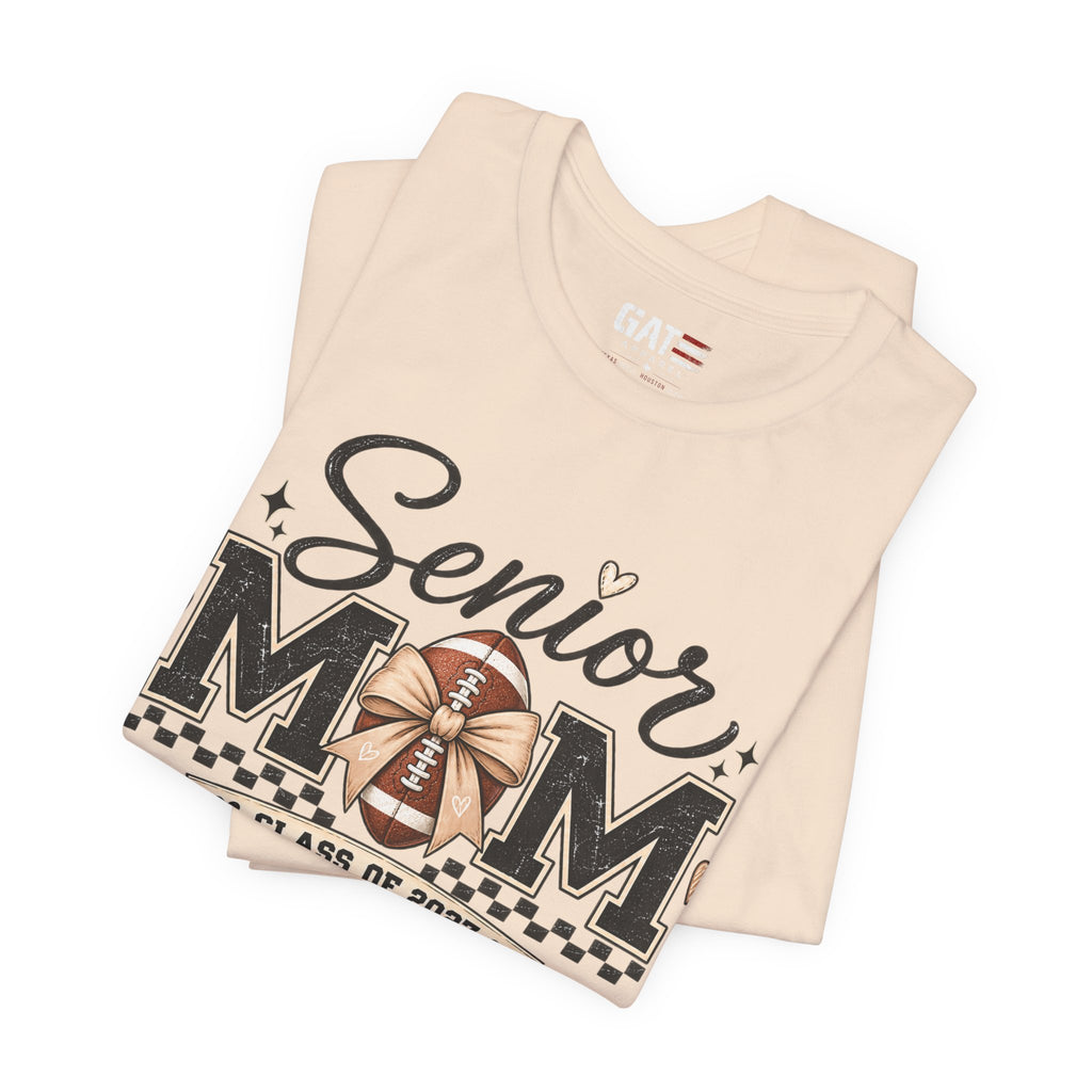 Senior Football Mom Shirt Class of 2027 Final Quarter Game Day T-Shirt