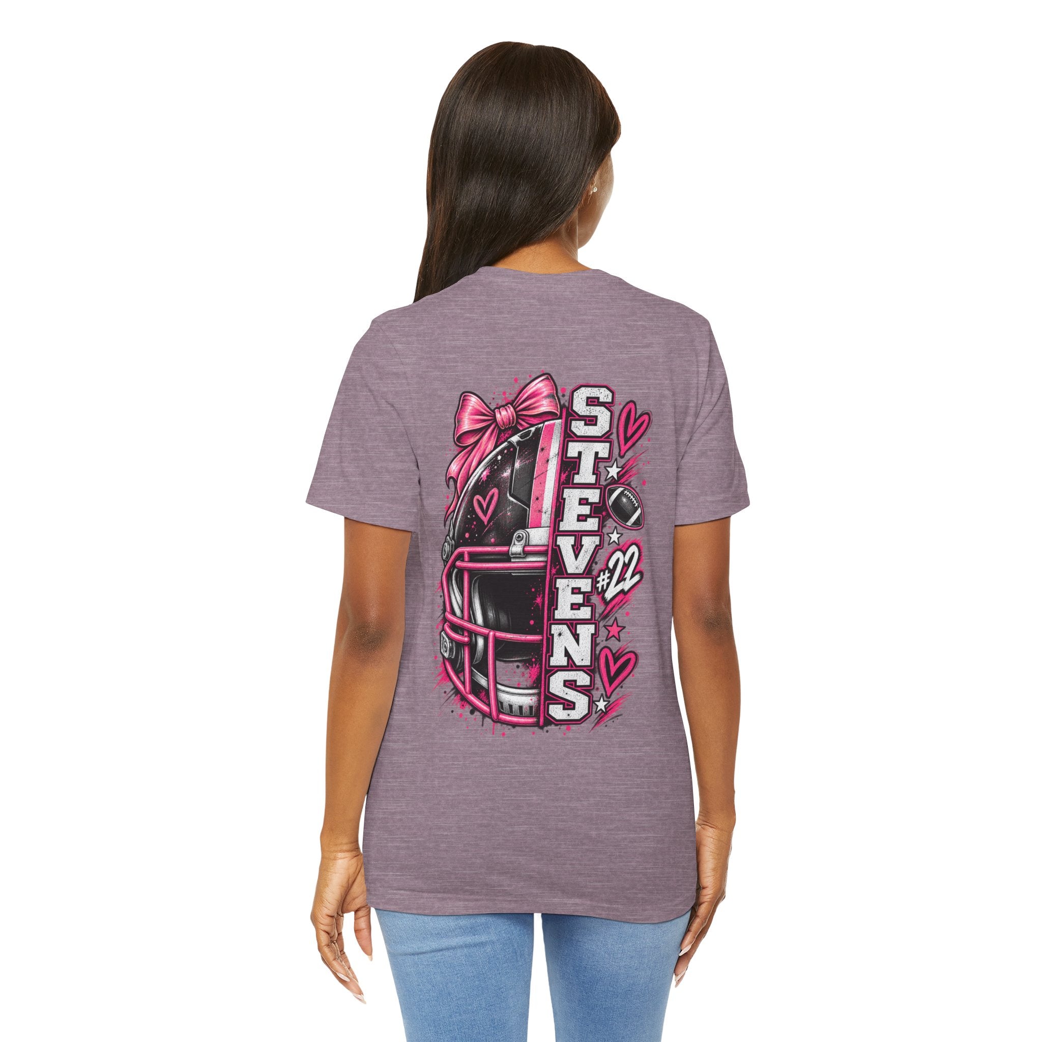 Football Mom Personalized Shirt Custom Player Name Number Helmet Game Day Tee