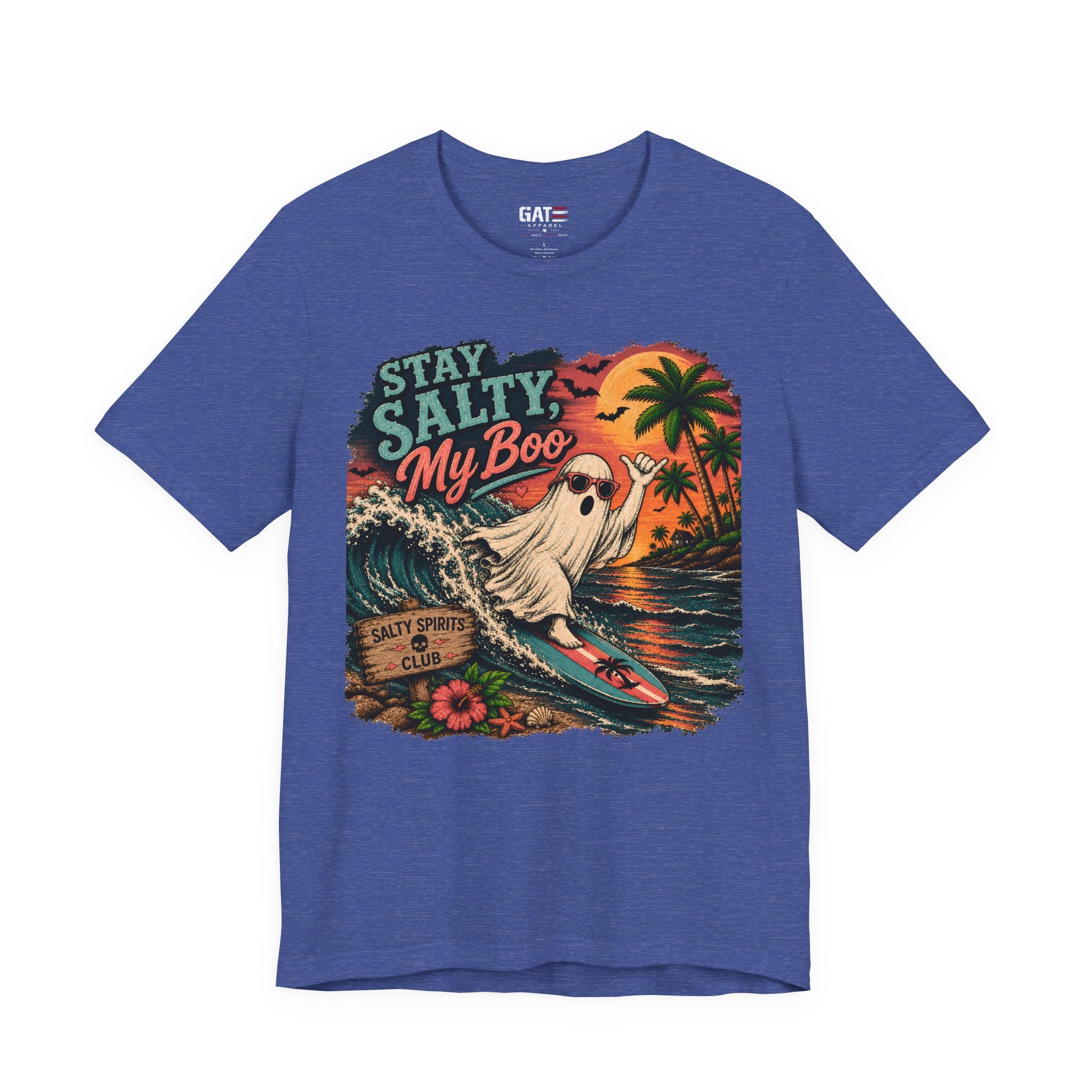 Summerween Shirt, Spooky Beach Shirt, Ghost Beach Tee, Halloween Beach Shirt, Coastal Halloween Tee, Tropical Ghost Shirt