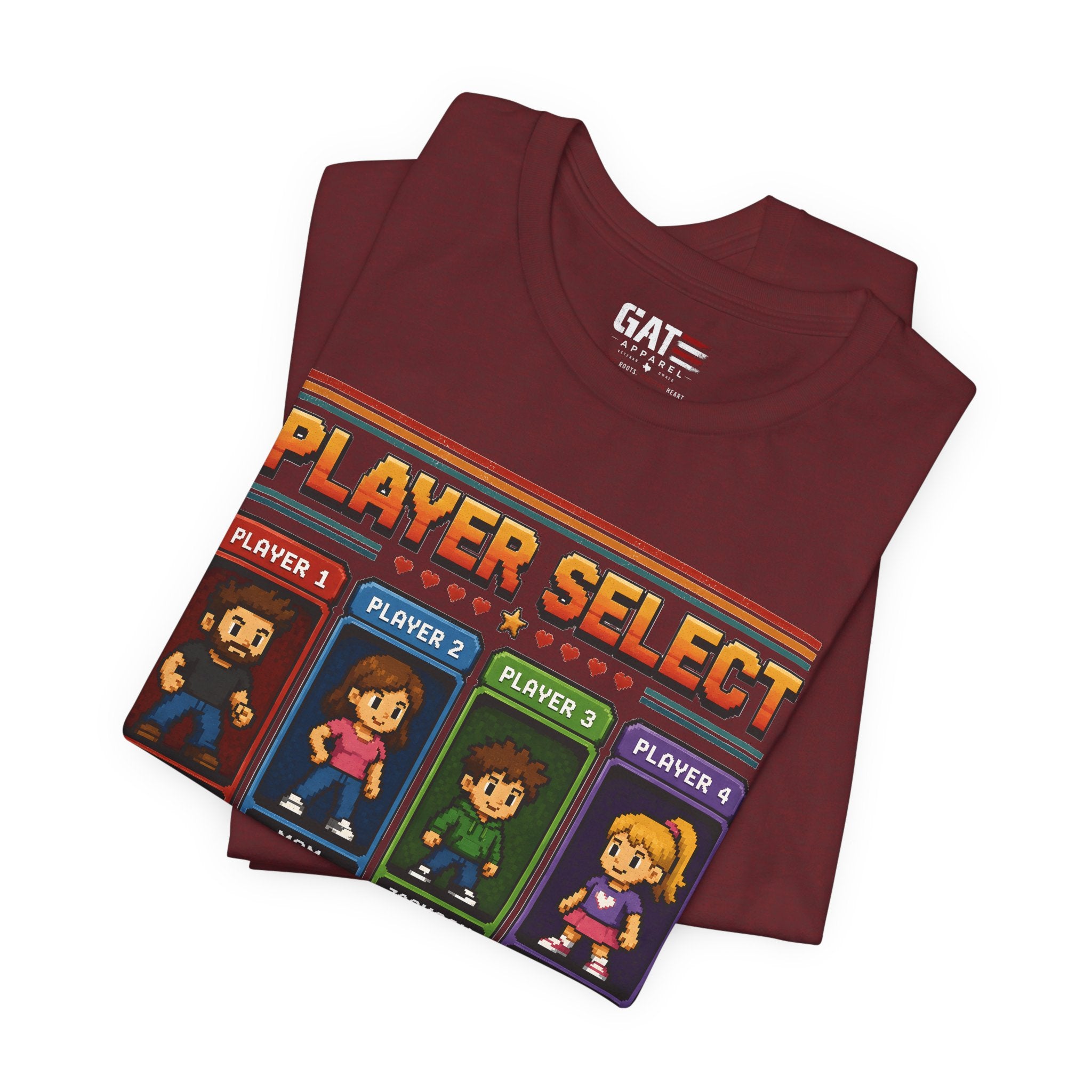 Personalized Gamer Family Shirt, Custom Family Gaming Shirt, Retro Video Game Family Tee, Gamer Dad Mom Kids Gift Shirt