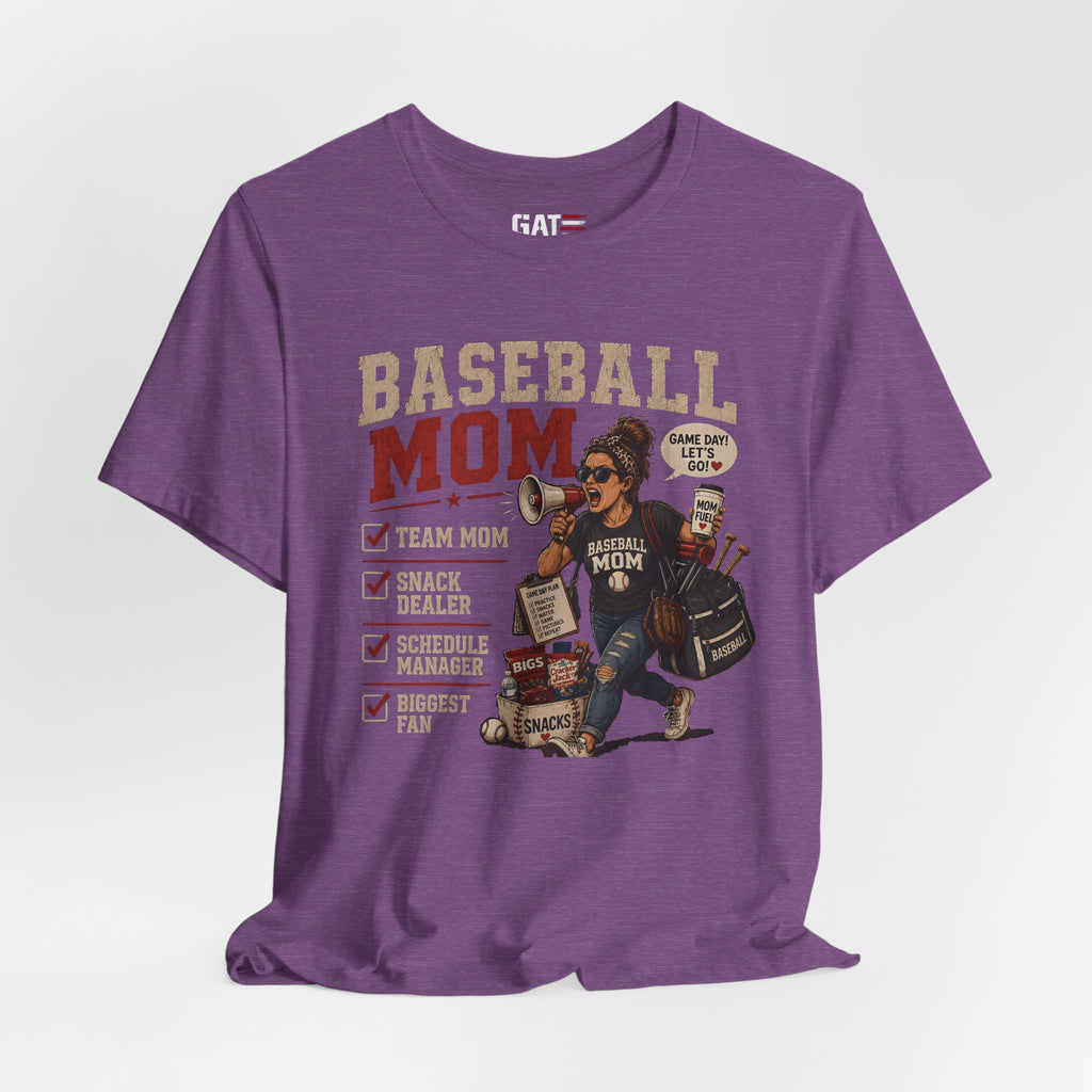 Baseball Mom Shirt, Baseball Mom Gift, Team Mom Shirt, Sports Mom Tee, Game Day Mom Shirt, Baseball Mama Shirt, Snack Dealer, Biggest Fan
