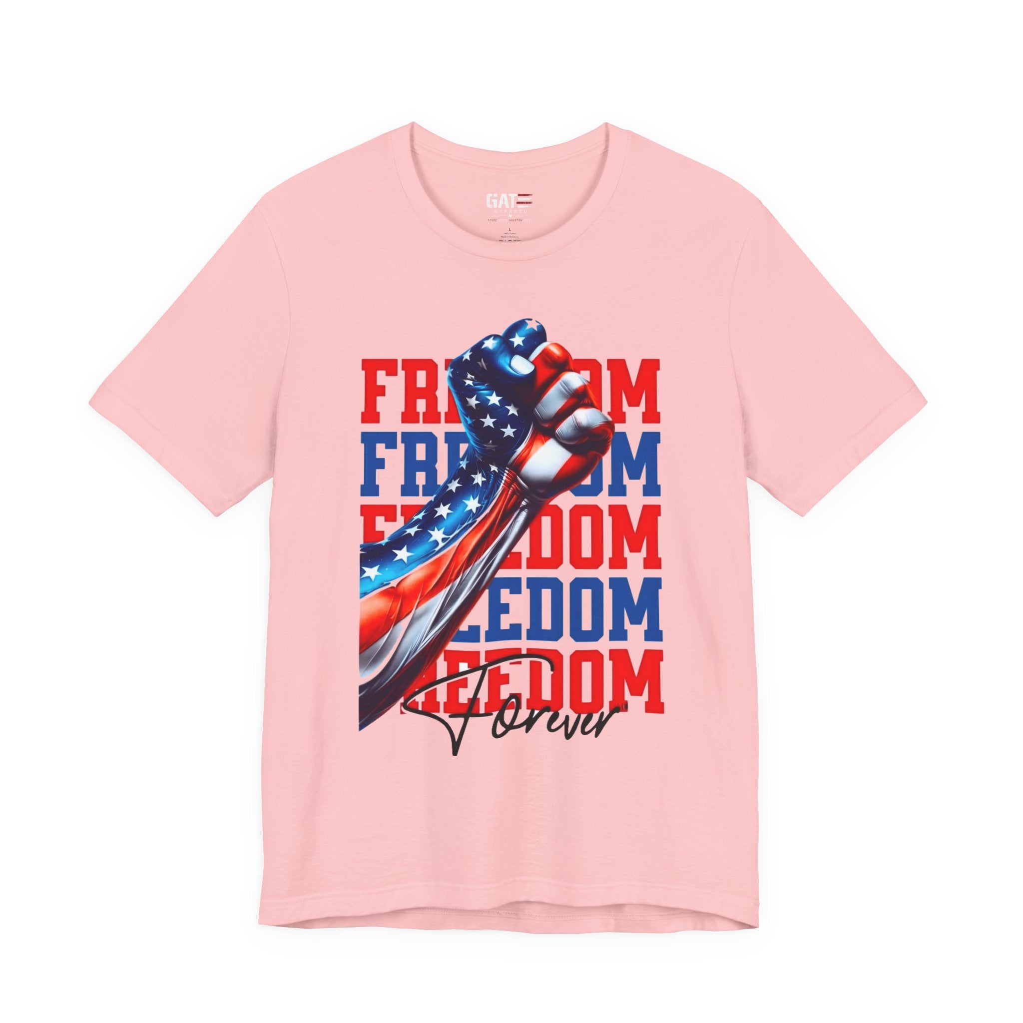 Freedom Fist T-Shirt – Patriotic American Flag Tee (Freedom Forever)