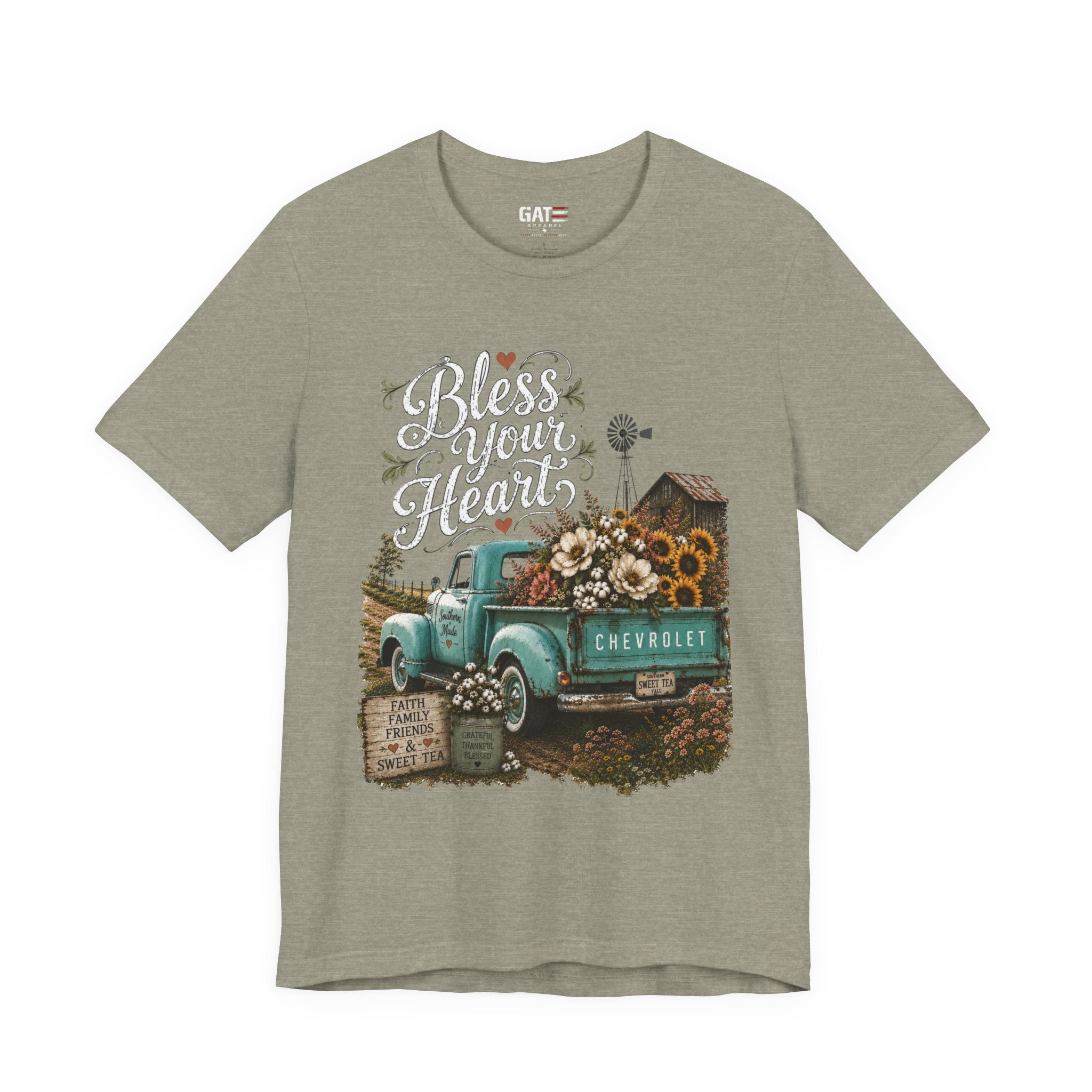 Funny Southern Shirt, Bless Your Heart Tee, Southern Humor Graphic Tee, Magnolia Floral Shirt, Country Girl Gift, Farmhouse Style Tee