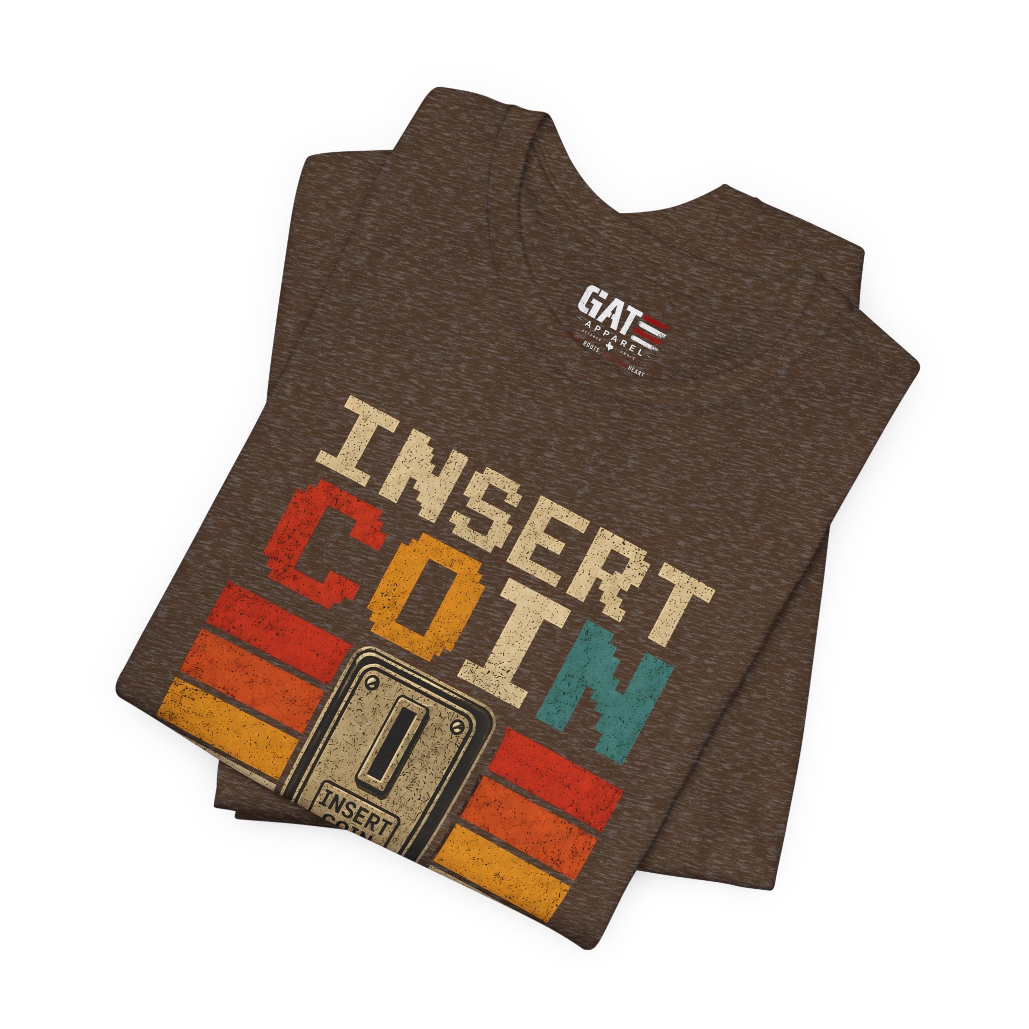 Insert Coin to Continue Adulting Shirt, Retro Gamer T-Shirt, Funny Gaming Tee, Video Game Gift for Gamers, Nerd Gift