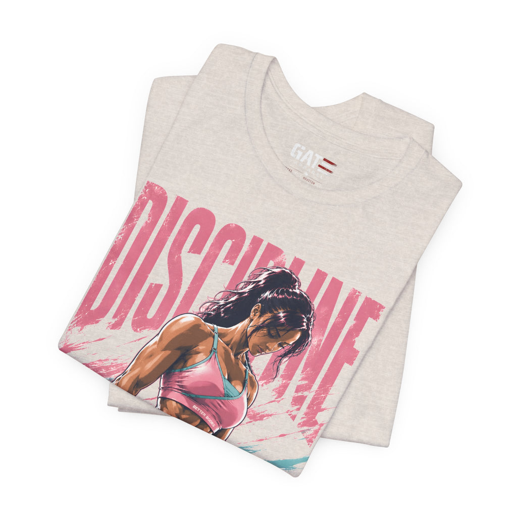 Discipline Looks Good On You Shirt, Women's Gym Shirt, Motivational Workout Tee, Fitness Graphic T Shirt, Cute Gym Apparel, Weightlifting