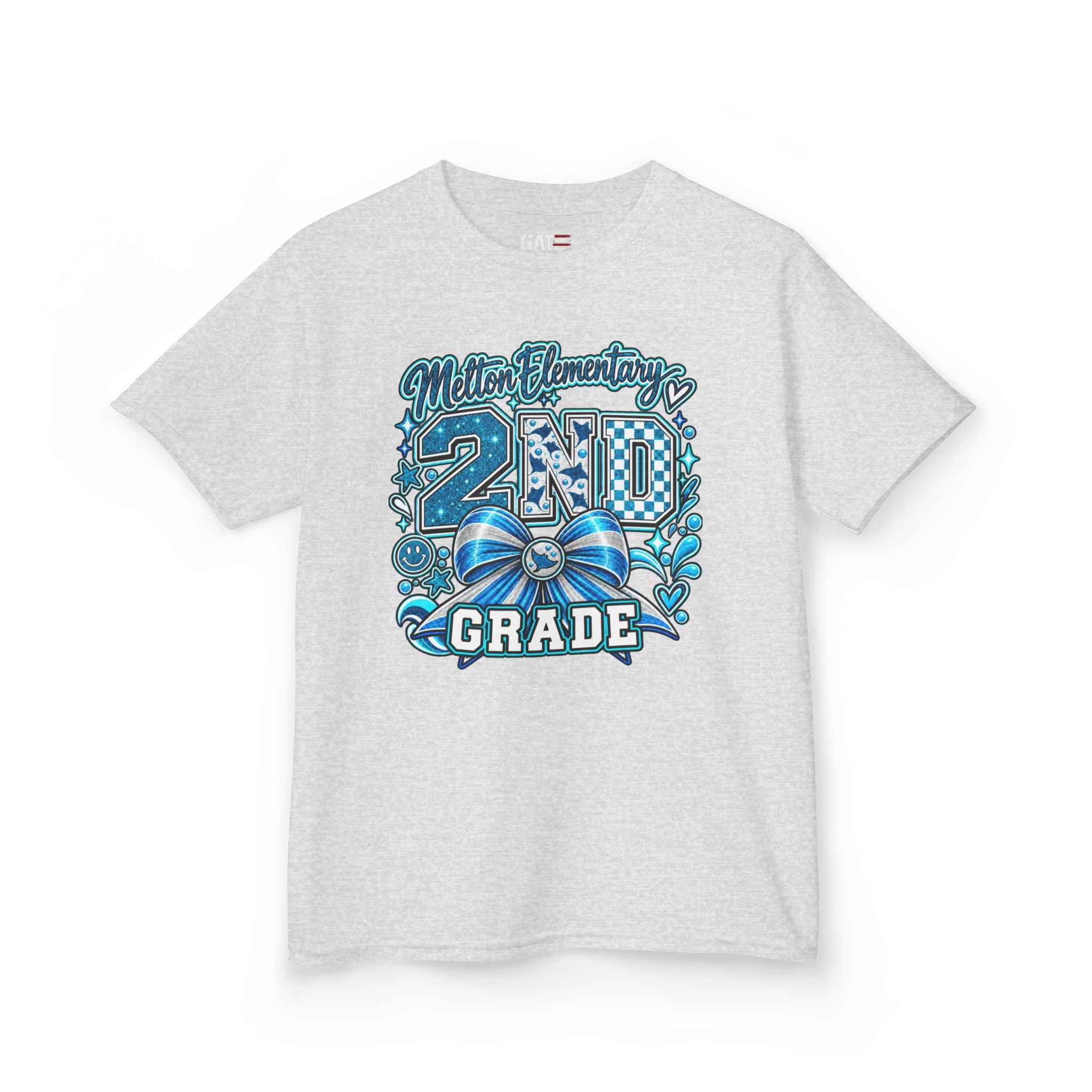 Melton 2nd Grade Kids T‑Shirt — Ribbon Design
