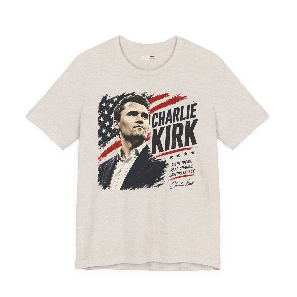 Charlie Kirk Patriotic Shirt | Conservative American Flag Tee