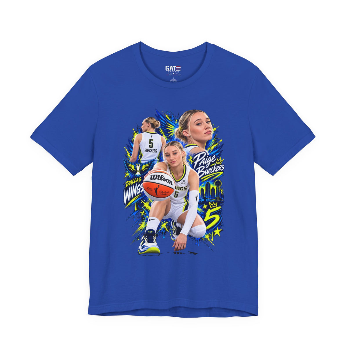 Paige Bueckers basketball graphic shirt mockup