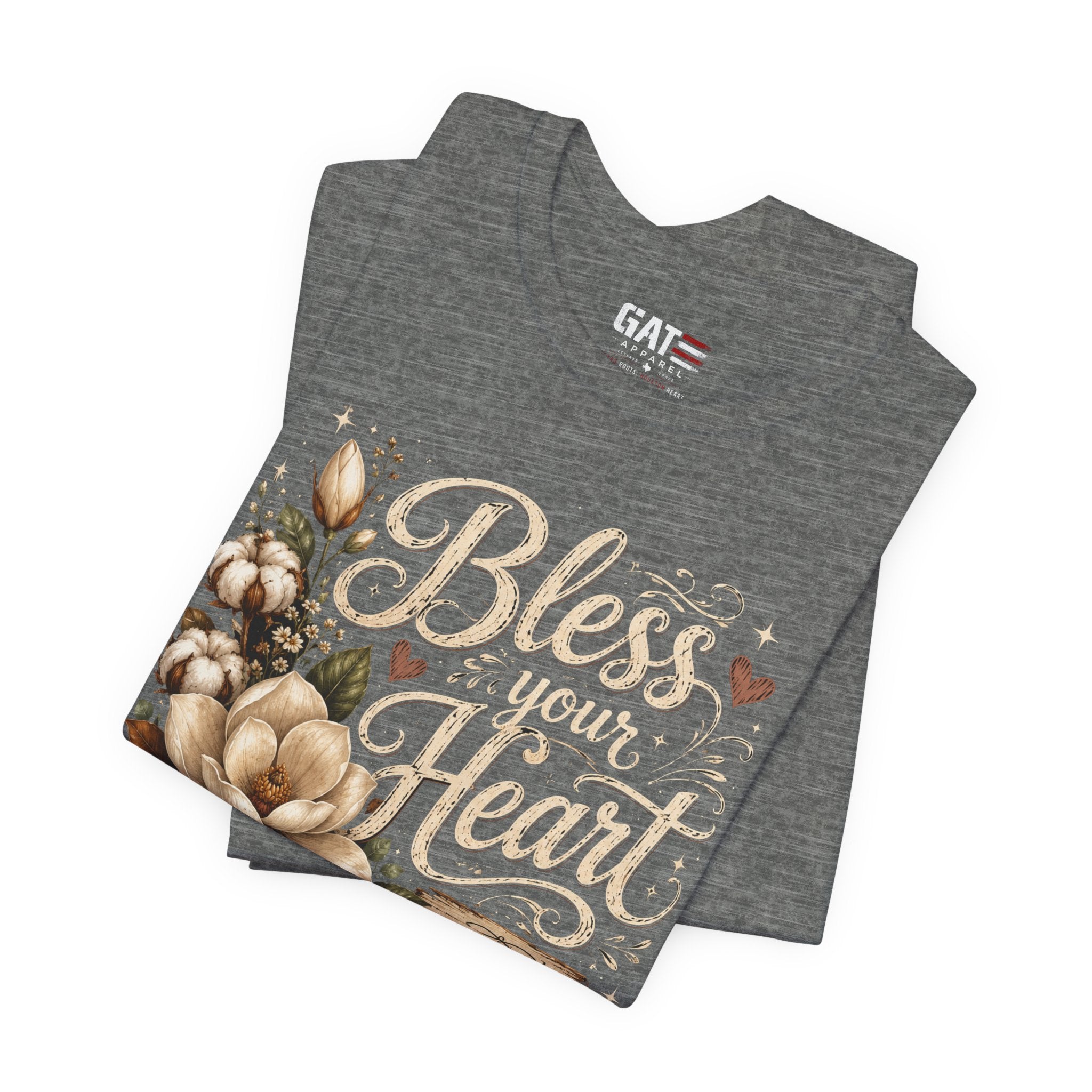 Funny Southern Shirt, Bless Your Heart Tee, Southern Humor Graphic Tee, Magnolia Floral Shirt, Country Girl Gift, Farmhouse Style Tee