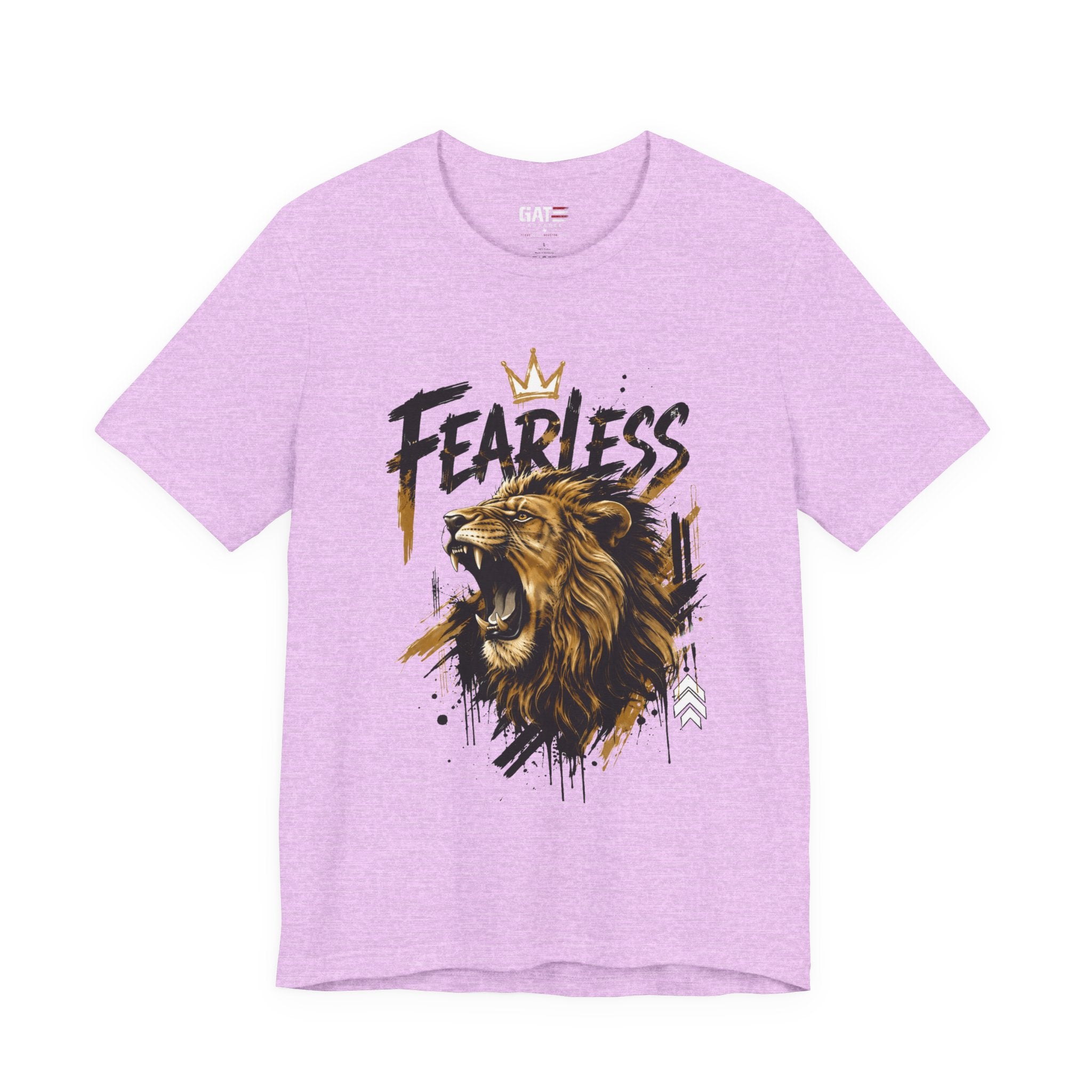 Fearless Lion Tee — Inspirational Graphic T-Shirt