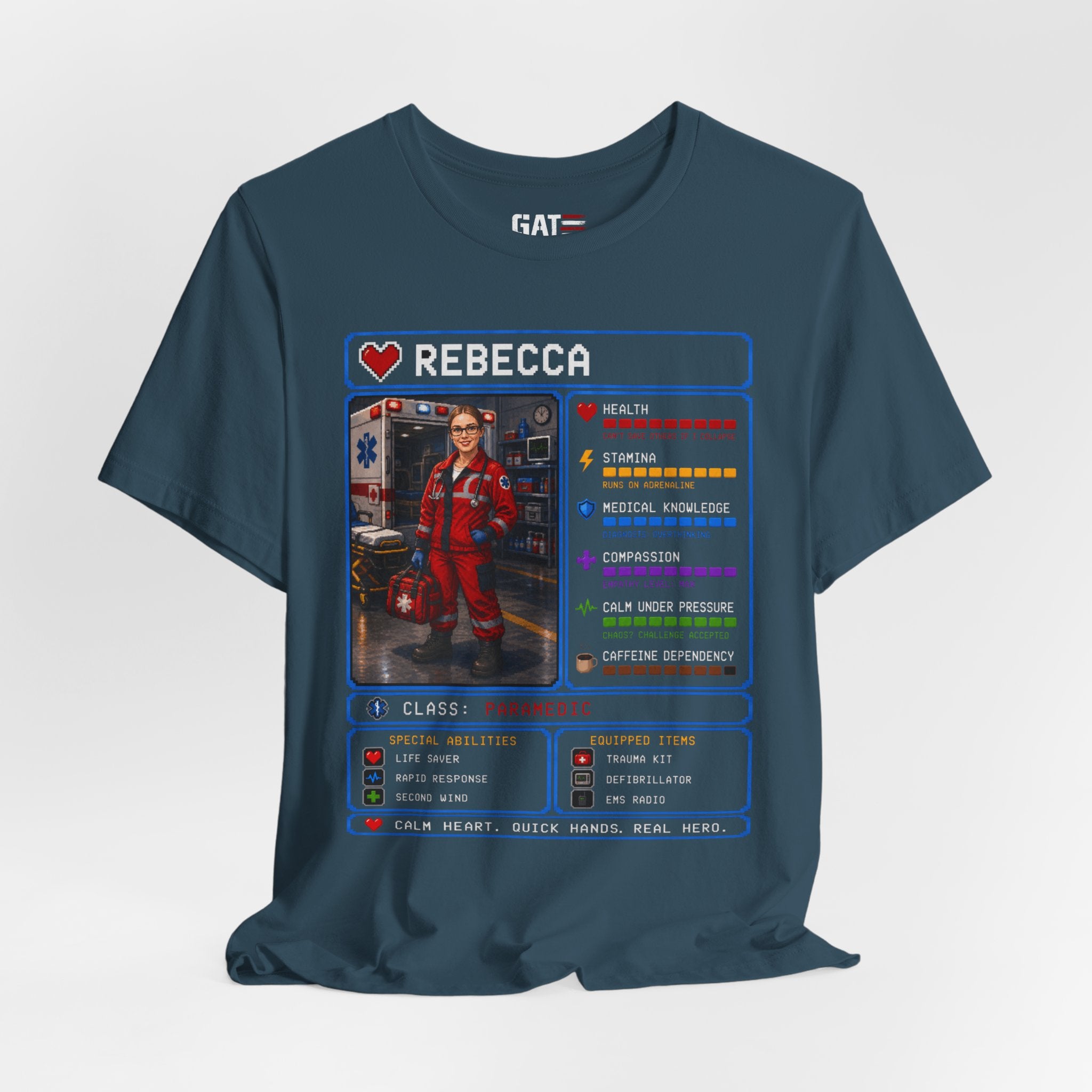 Custom Paramedic RPG Character Shirt | Personalized EMT Gift