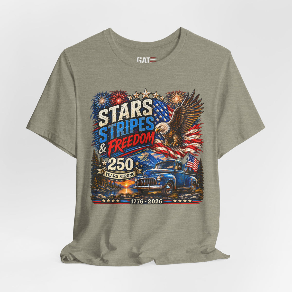 Stars Stripes & Freedom 250th Anniversary Shirt | Patriotic Tee