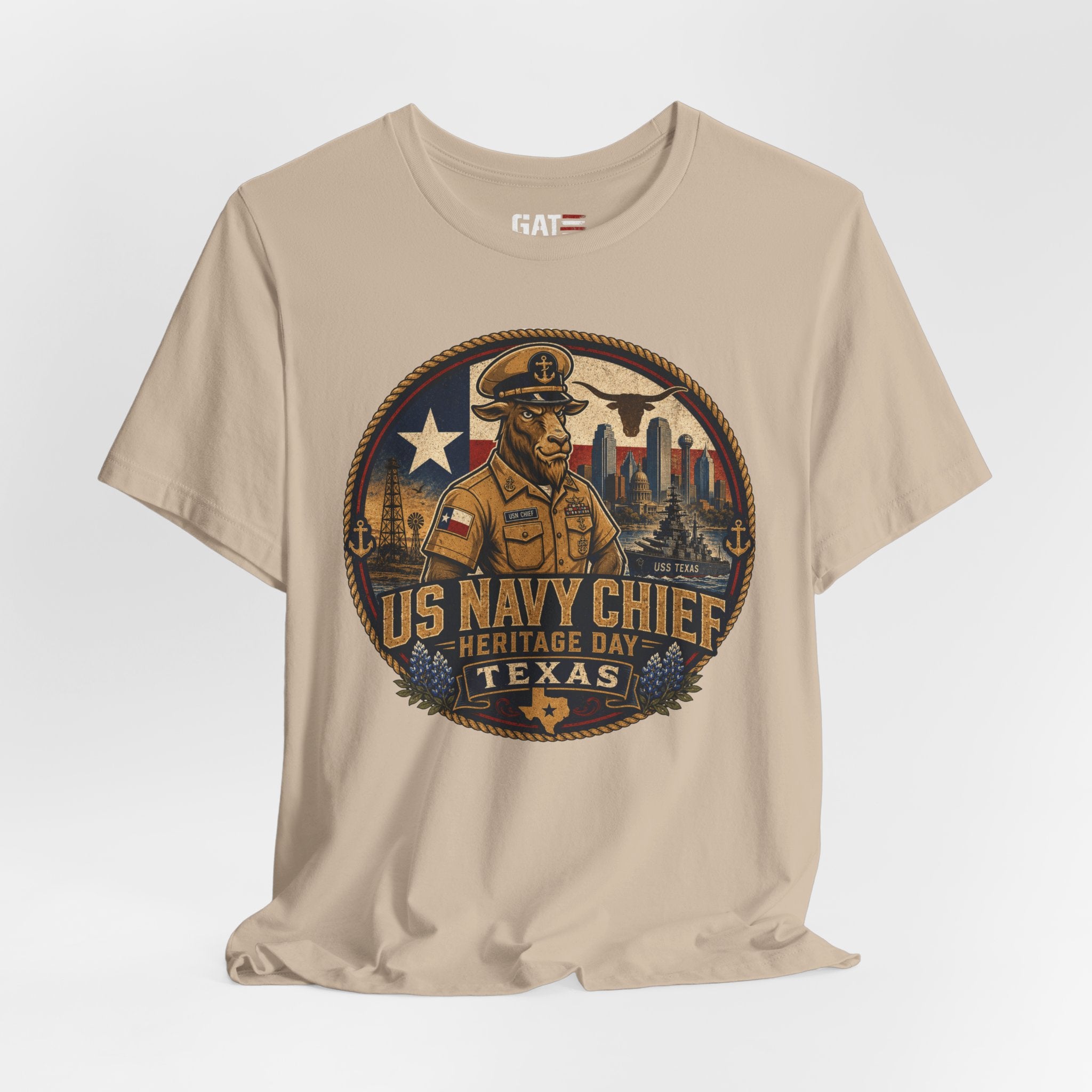 US Navy Chief Heritage Day Texas Shirt, Navy Chief Goat Shirt, Chief Petty Officer Gift, Military Pride Tee, Navy Veteran