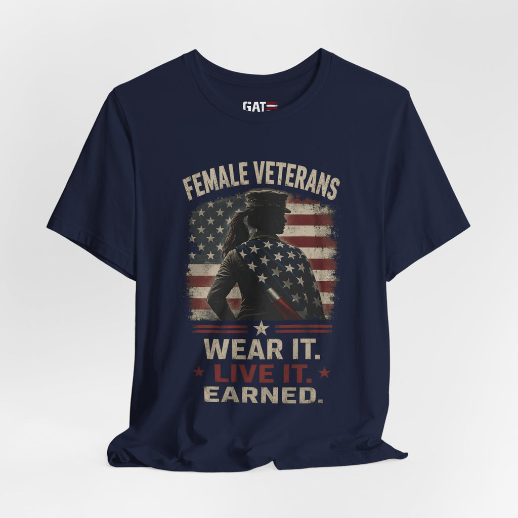 Female Veteran Shirt, Women Veteran Tee, Patriotic Military Shirt for Women, Female Veterans Gift, Veteran Pride Shirt, Women Who Served