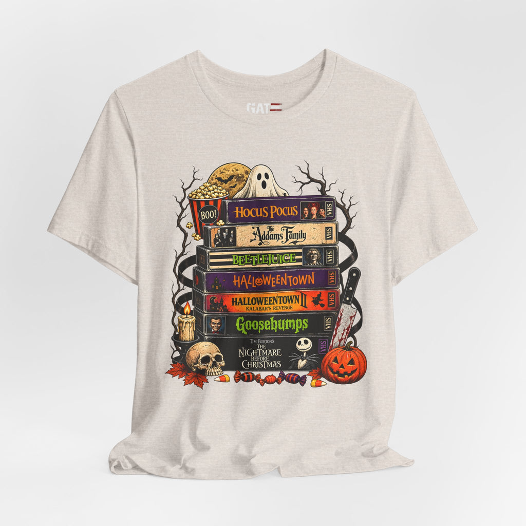 Halloween Movie Stack Shirt | Spooky Classics Tee