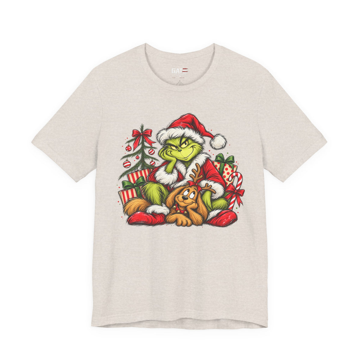 Grinch Christmas Graphic T-Shirt - product mockup view 10