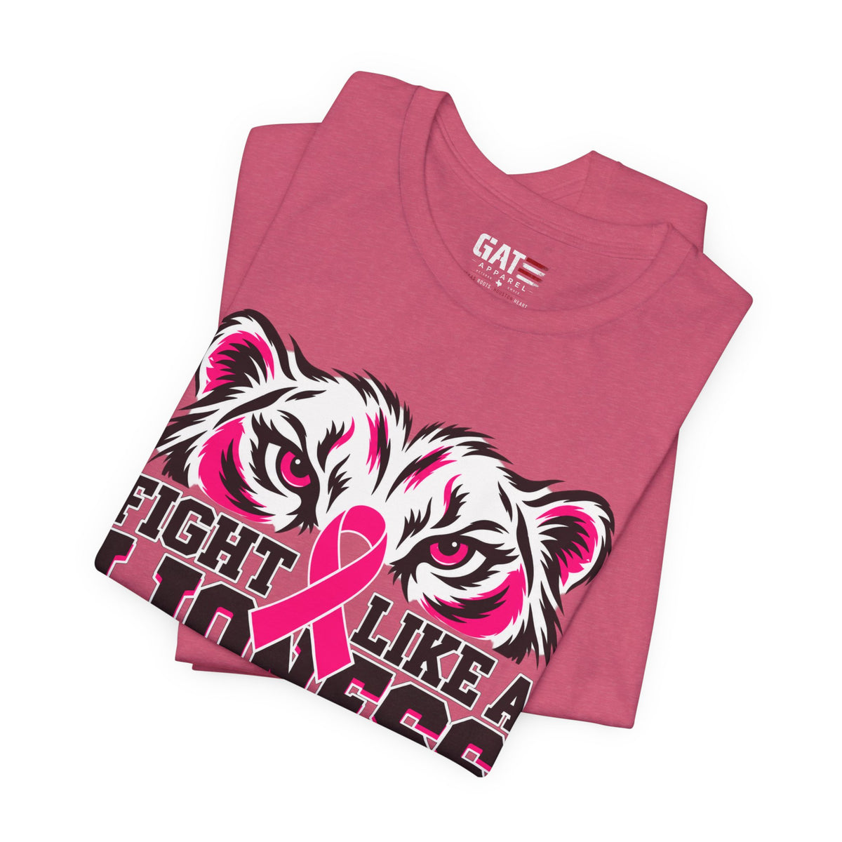 Fight Like a Lioness Breast Cancer Awareness T-Shirt