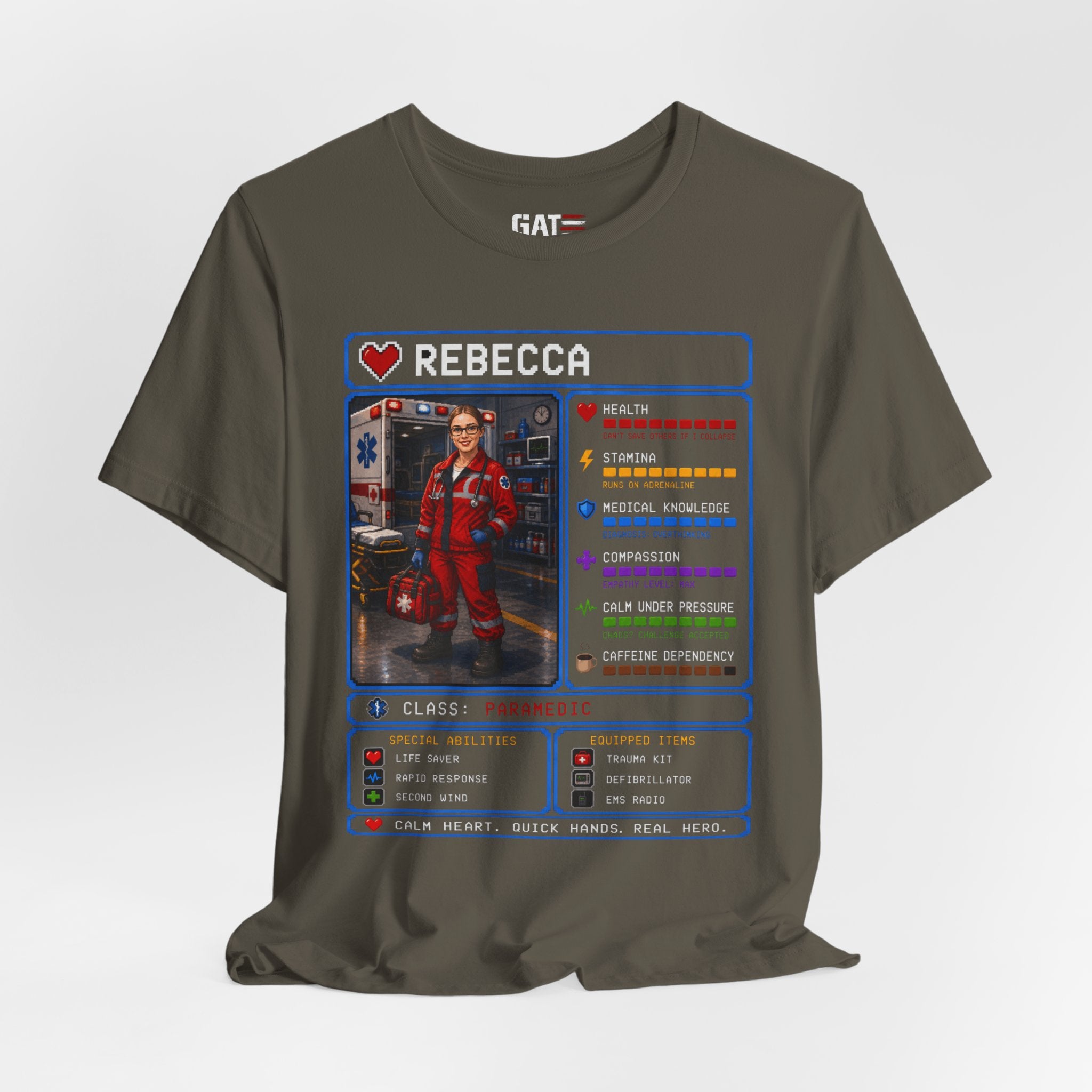 Custom Paramedic RPG Character Shirt | Personalized EMT Gift