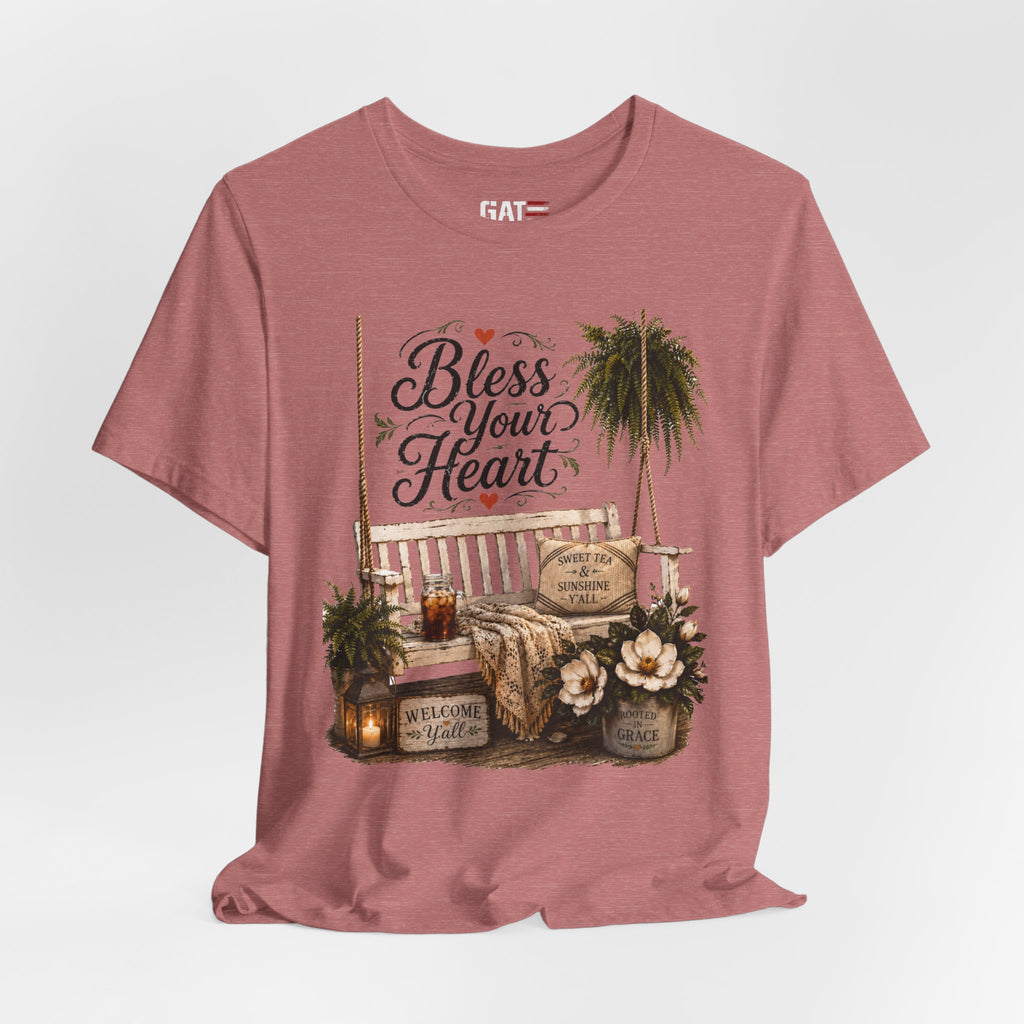Funny Southern Shirt, Bless Your Heart Tee, Southern Humor Graphic Tee, Magnolia Floral Shirt, Country Girl Gift, Farmhouse Style Tee