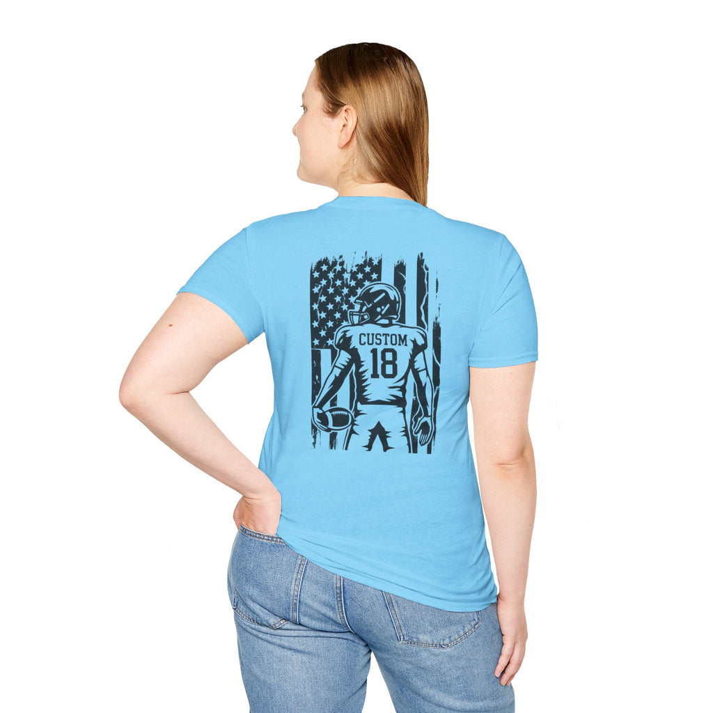 Personalized Football Mom Player Shirt | Custom Name & Number