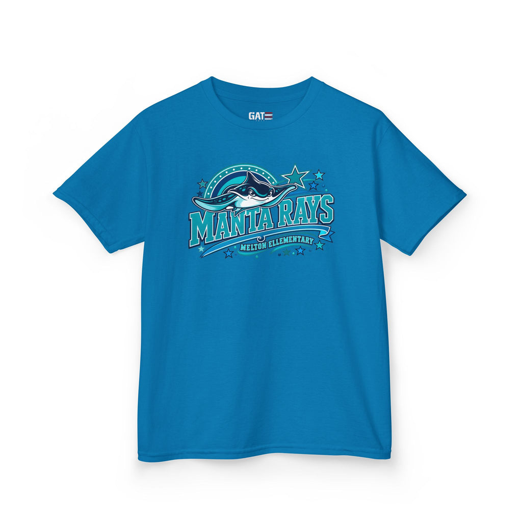 Melton Kids Tee — 'Manta Rays' Ocean Graphic Youth Tee