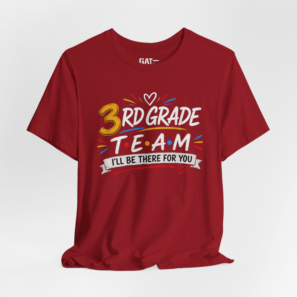 3rd Grade Team Tee, Teacher Squad Shirt, Color Dot Inspired Teacher Shirt, Grade Level Team Gift, School Staff Apparel, Friends Theme