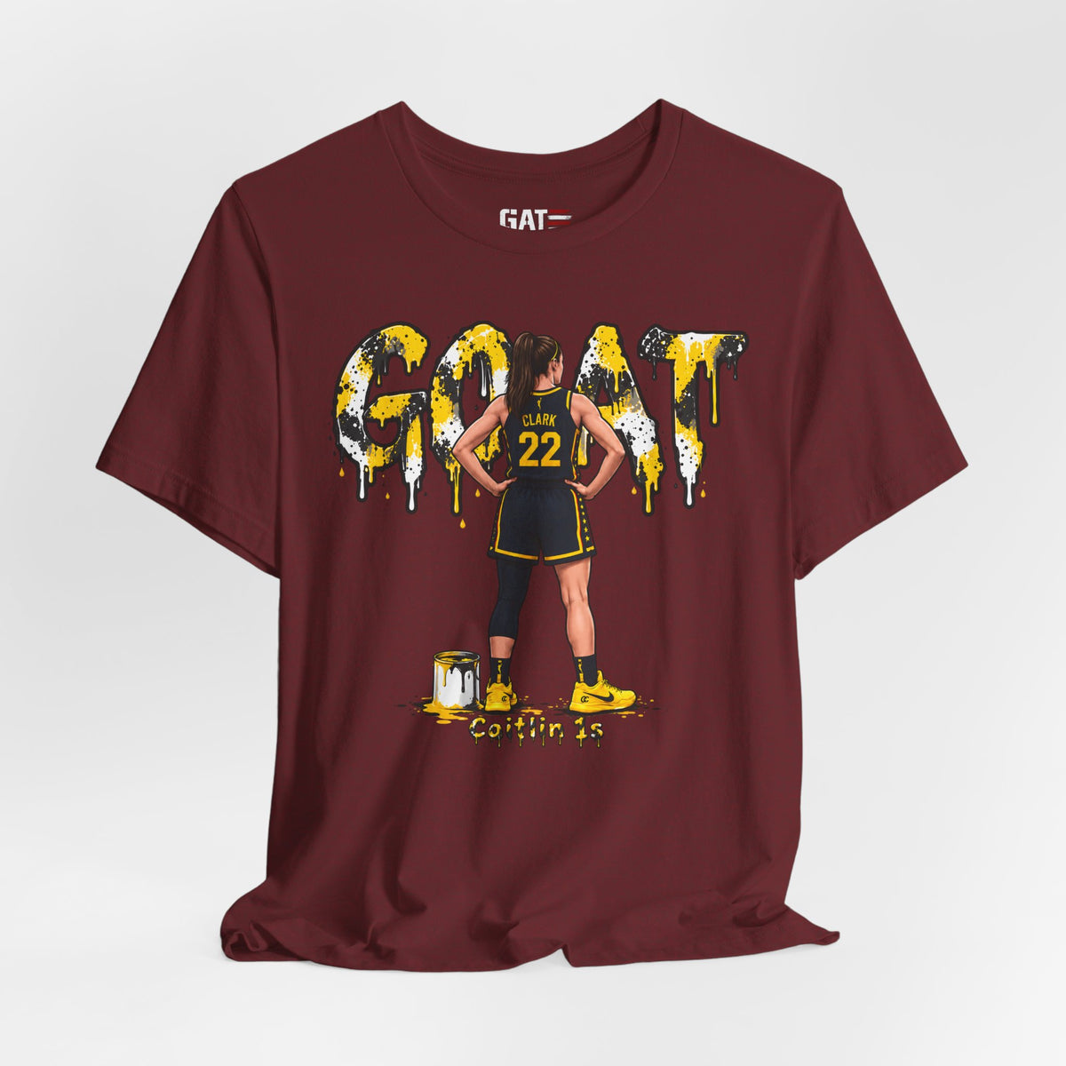 Caitlin Clark Caitlin 1s GOAT Yellow Sneaker Shirt