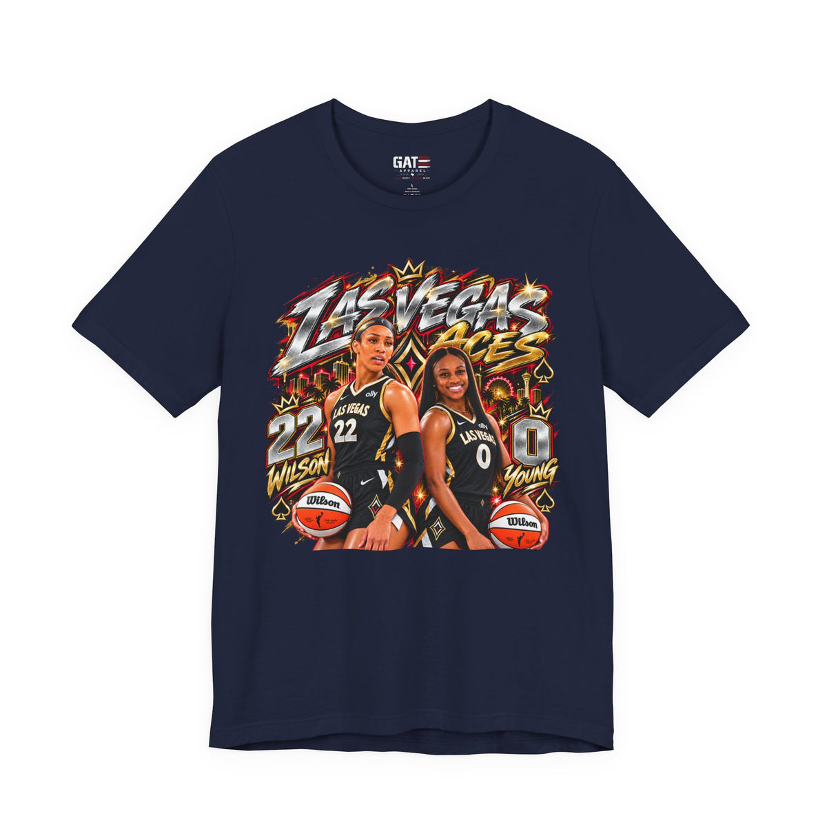 Las Vegas Aces WNBA Shirt – Women's Basketball Graphic Tee product mockup 11