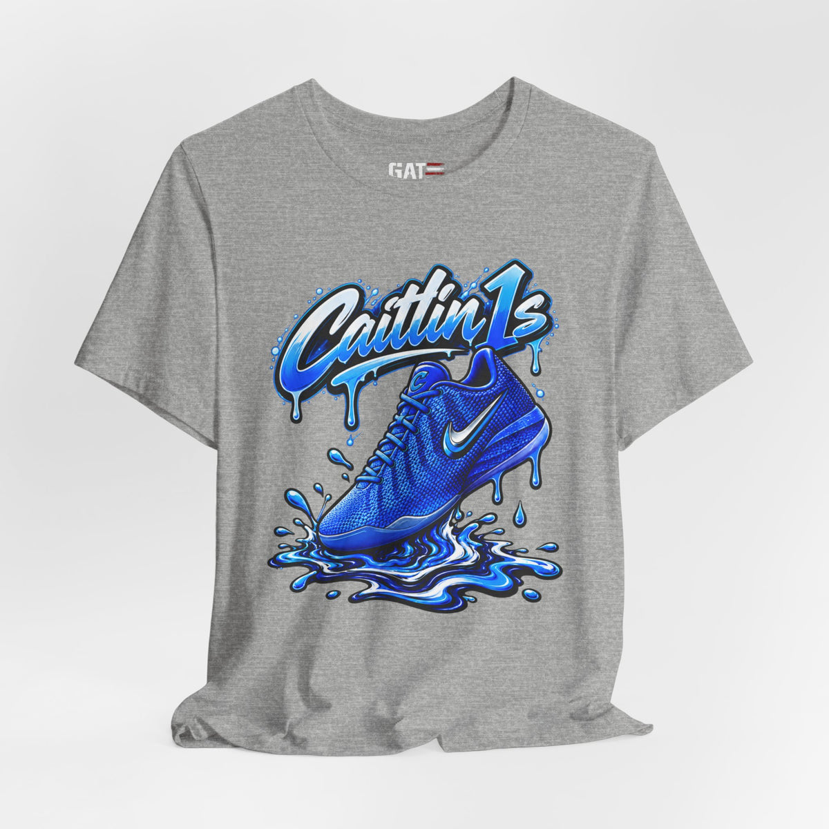 Caitlin Clark Caitlin 1s Racer Blue Drip Sneaker Shirt