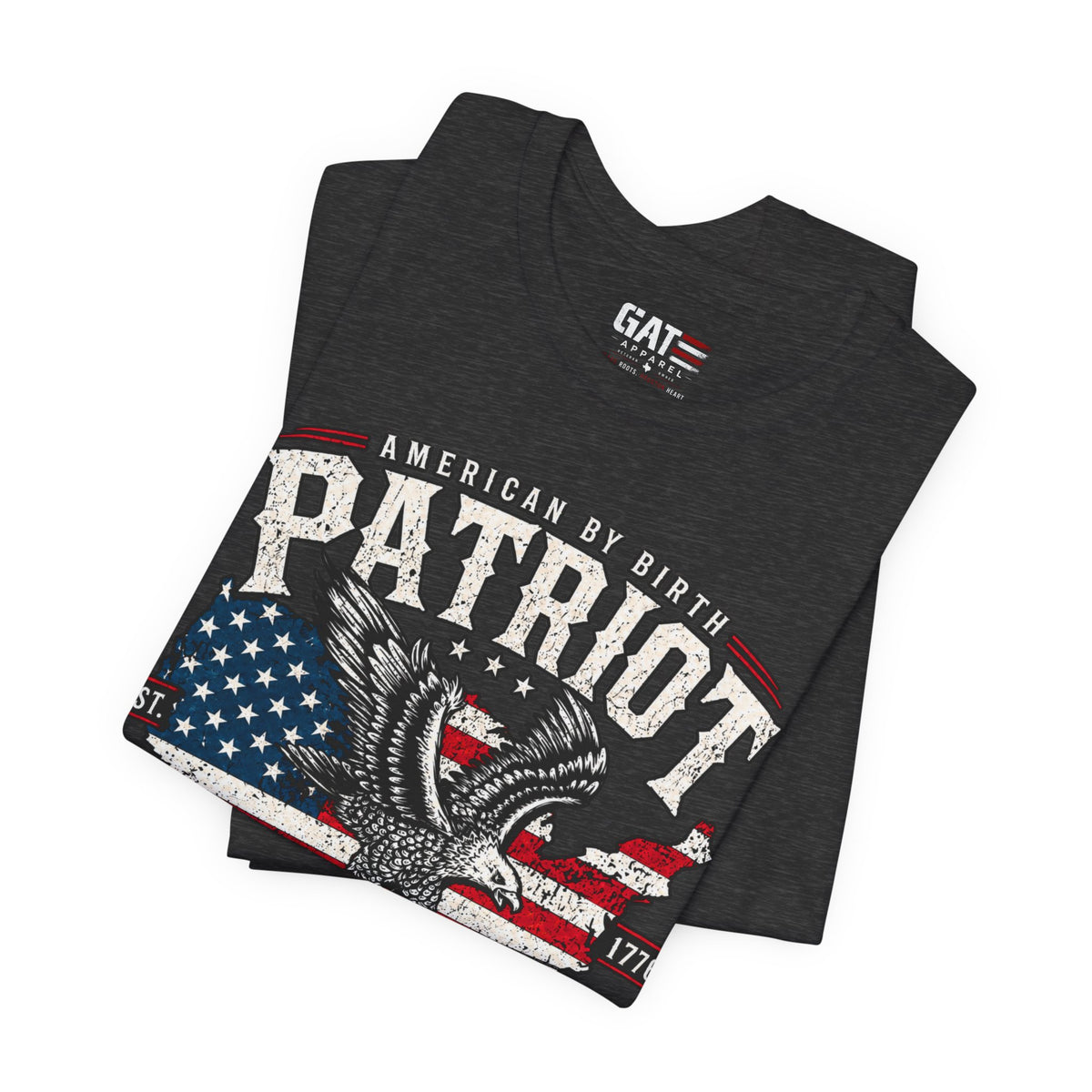 Patriot by Choice Shirt | American Flag Eagle Tee