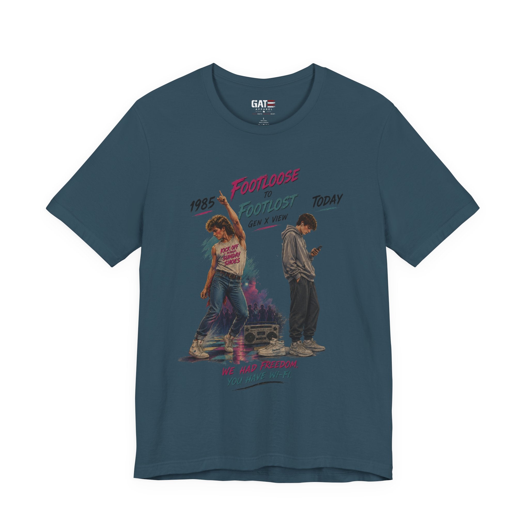 Retro 'Footloose' Movie Graphic Tee — 80s Dance Vintage T-Shirt