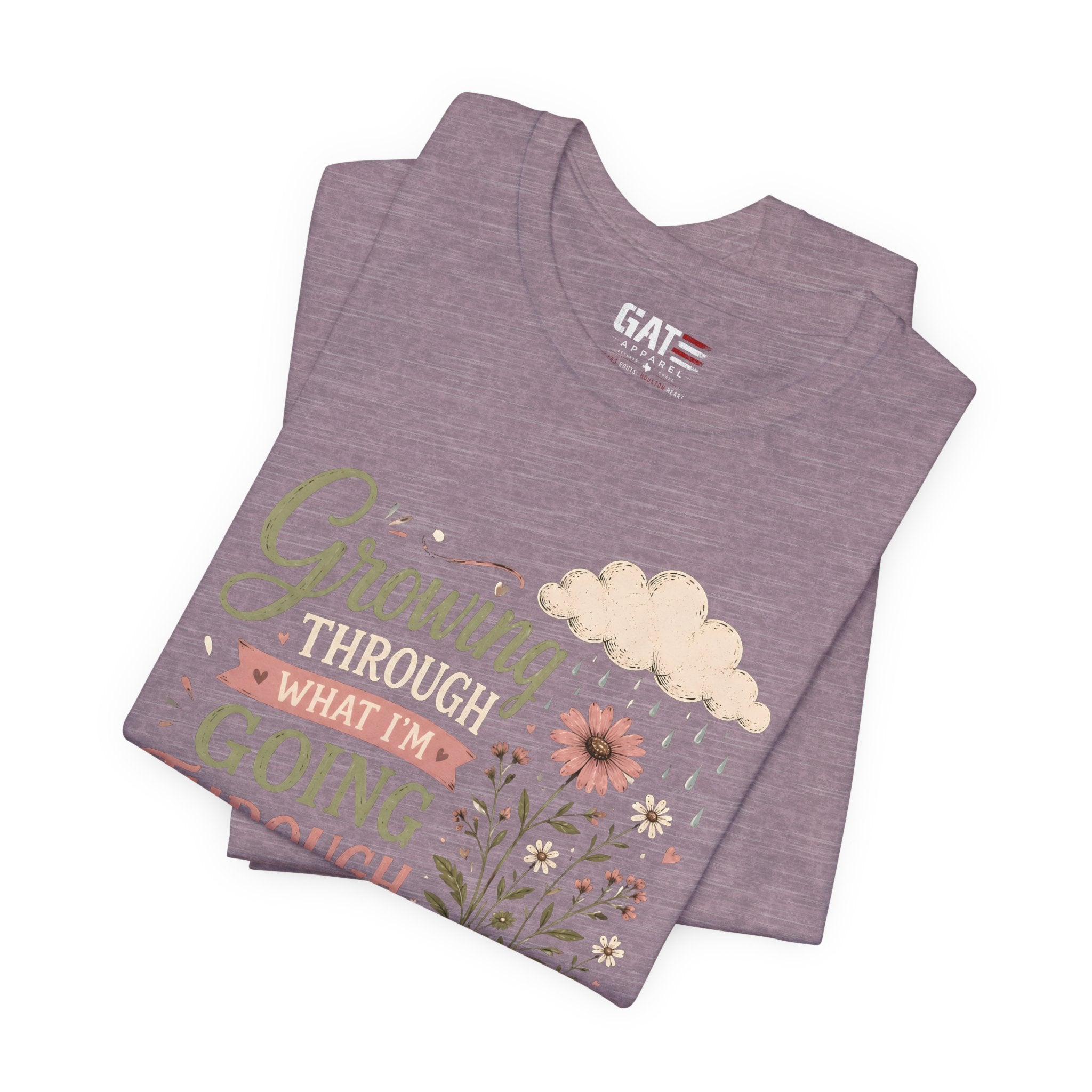 Motivational Christian Shirt for Women, Inspirational Growth Graphic Tee, Faith Encouragement Shirt, Floral Positive Mindset Gift