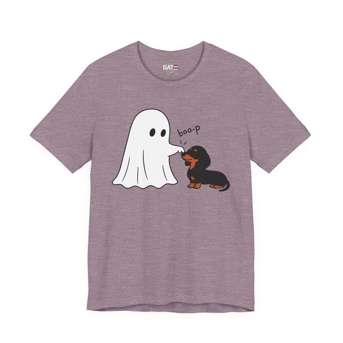 Halloween Ghost & Dachshund — "boo-p" Cute Dog Halloween T-Shirt