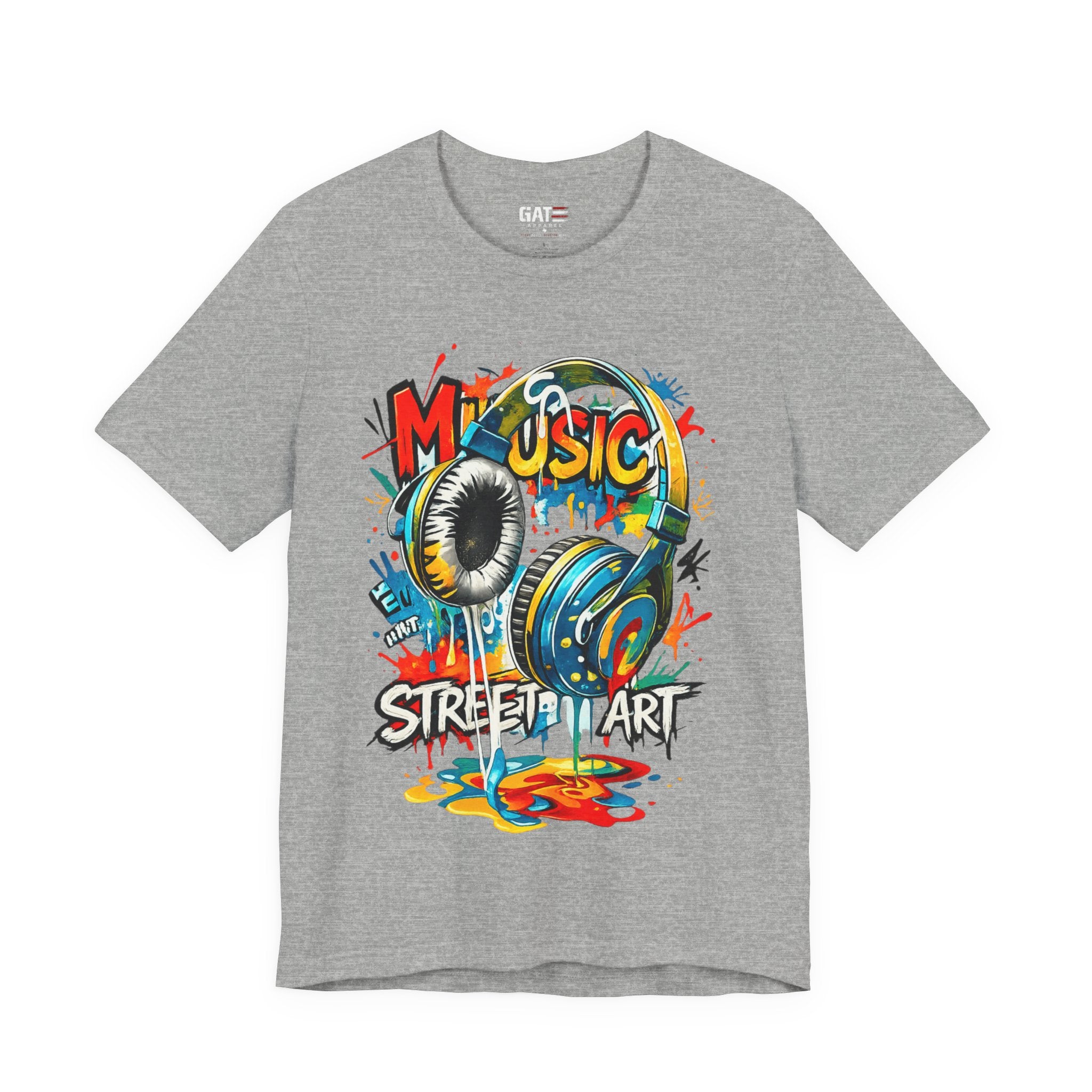 Urban Beats – Music Street Art Headphones Graphic Tee