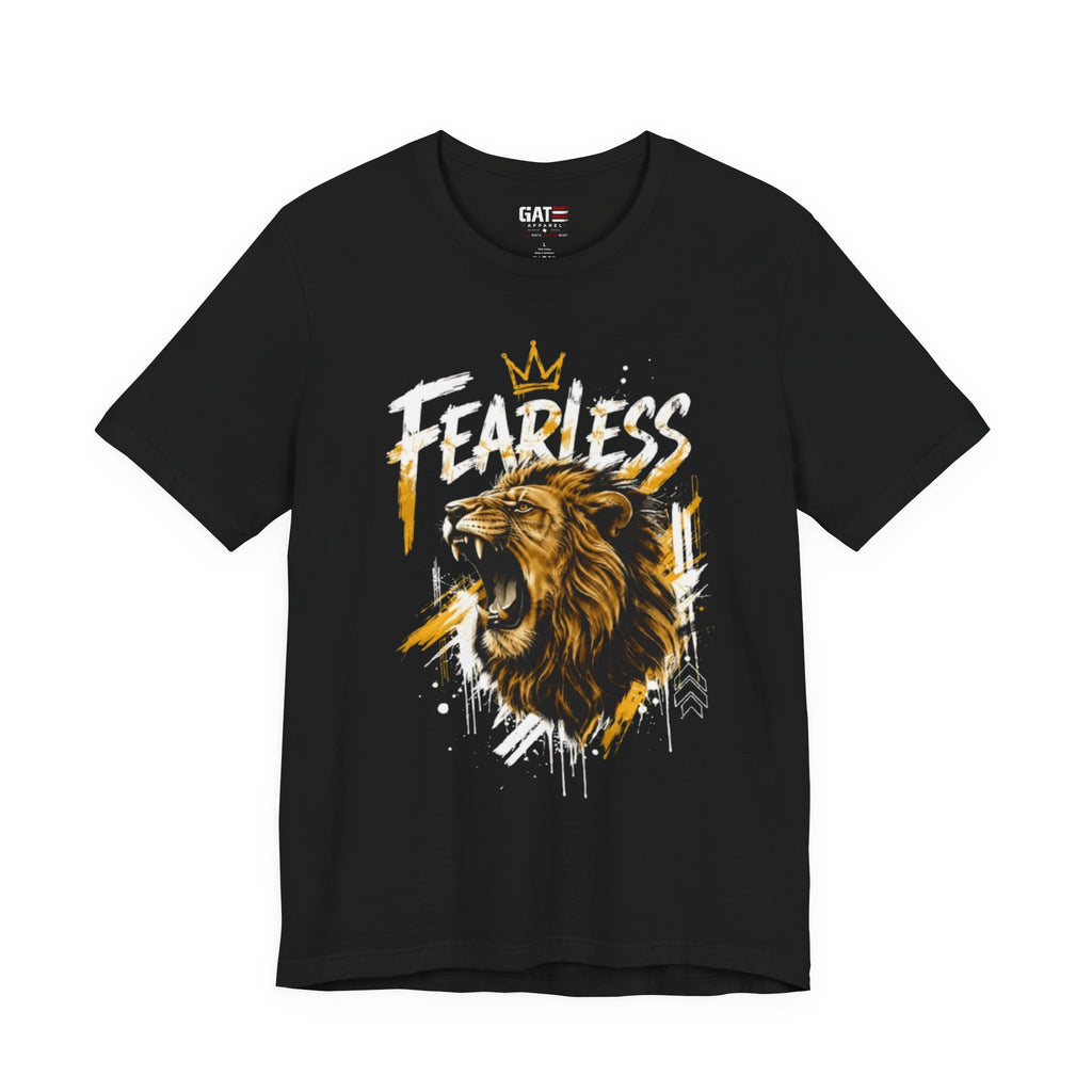 Fearless Lion Tee — Inspirational Graphic T-Shirt