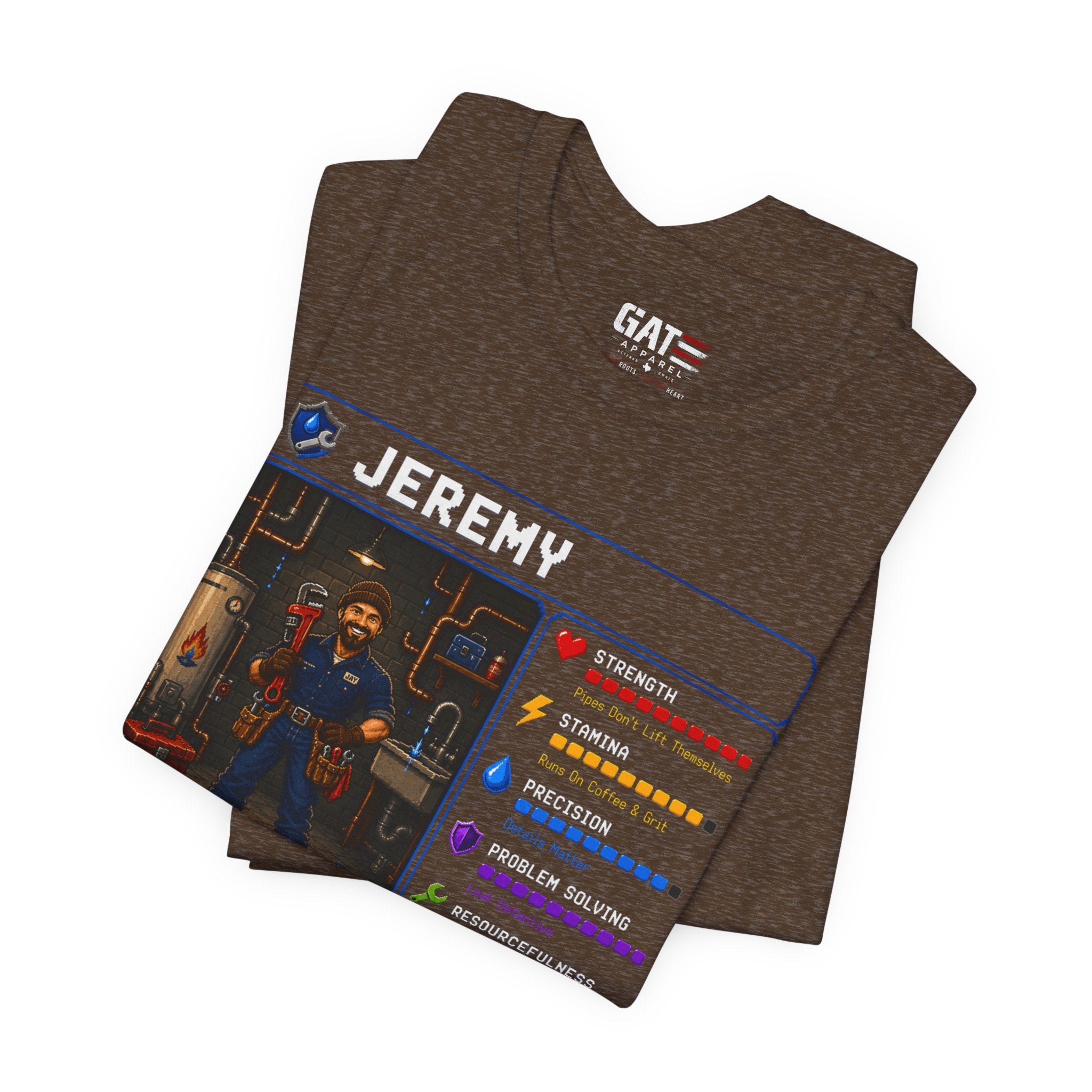 Custom Plumber RPG Character Shirt | Personalized Plumber Gift