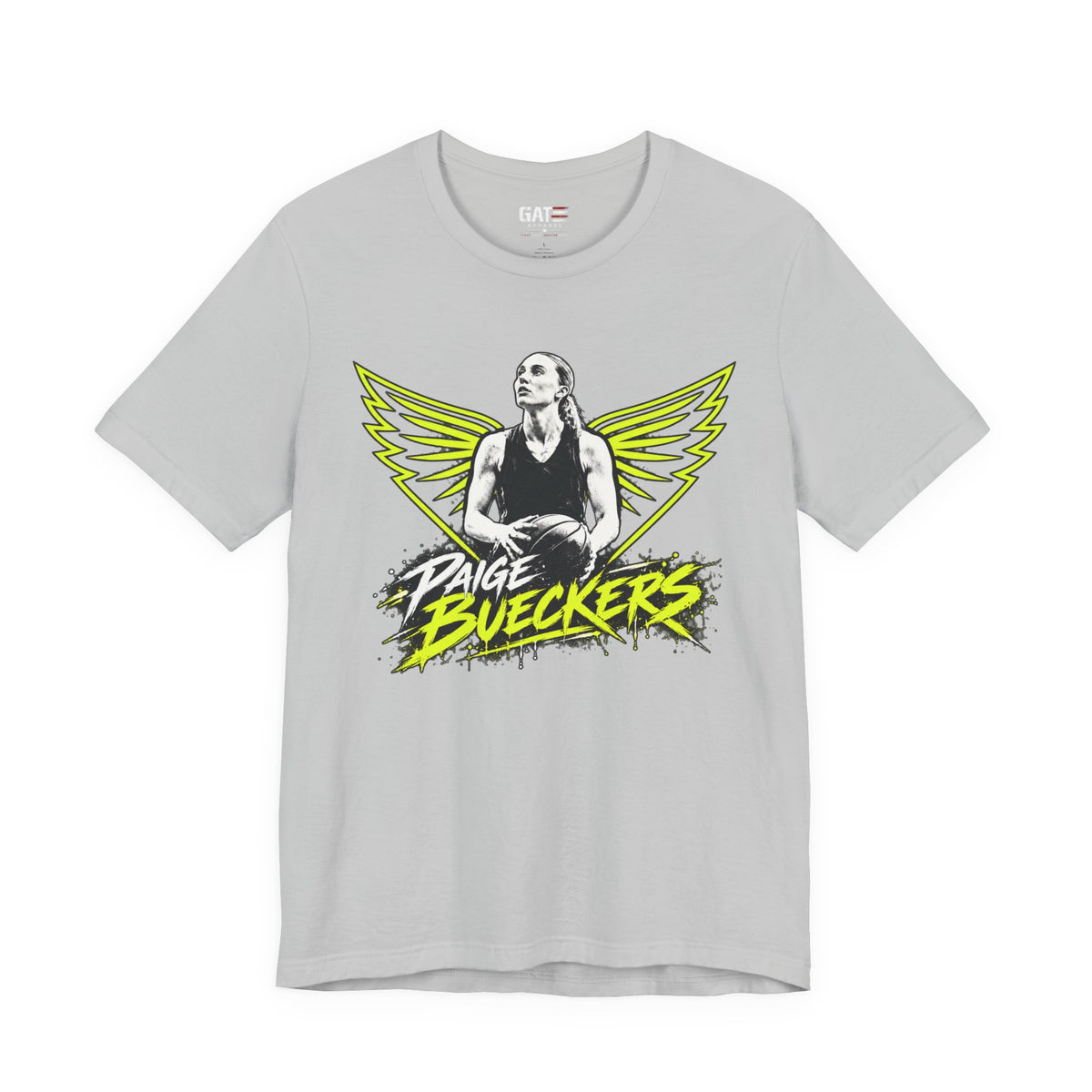 Women's basketball wings graphic shirt mockup