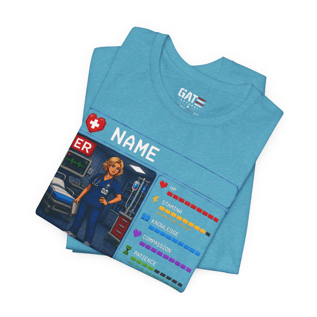 Custom ER Nurse RPG Character Shirt | Personalized Nurse Gift