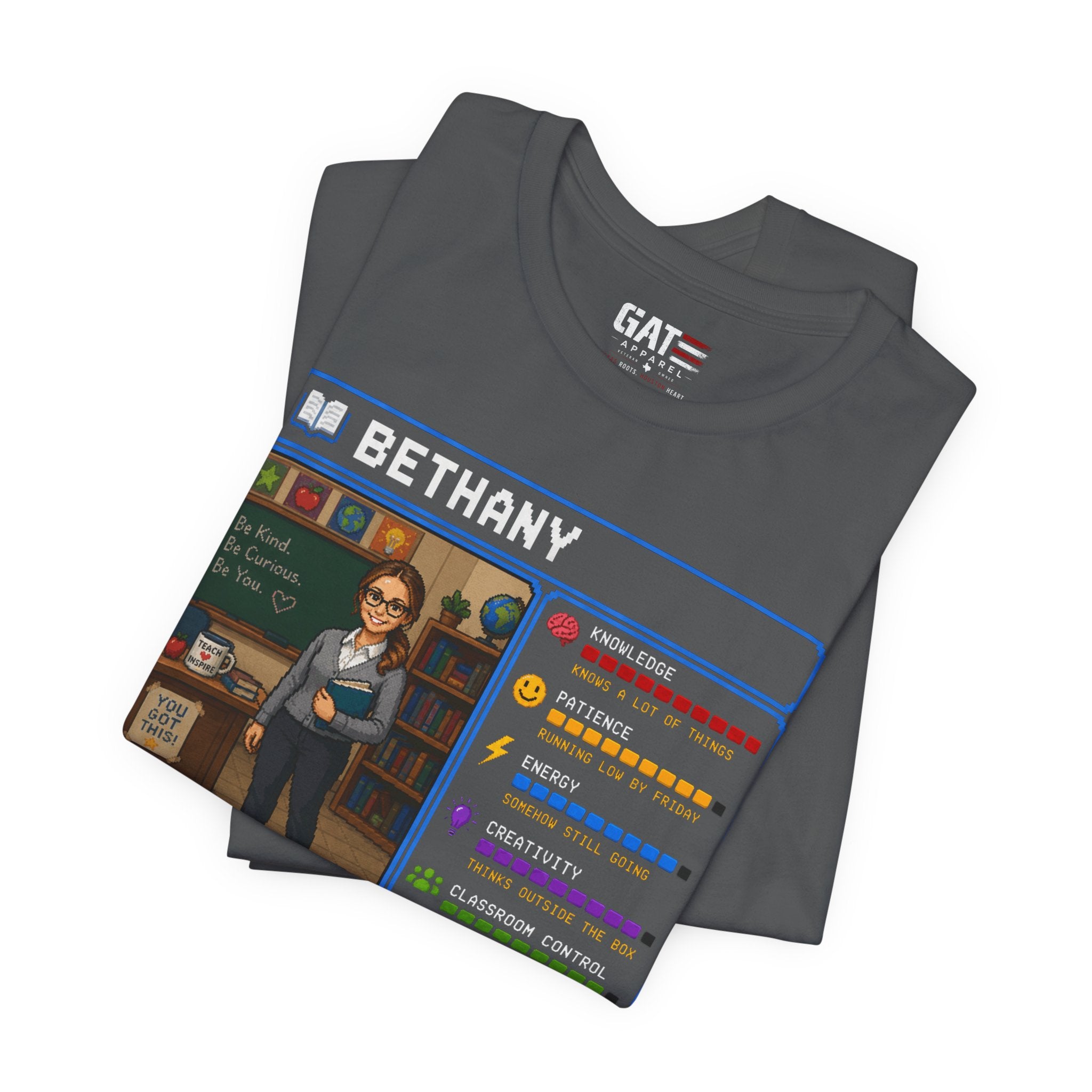 Custom Teacher RPG Character Shirt | Personalized Teacher Gift