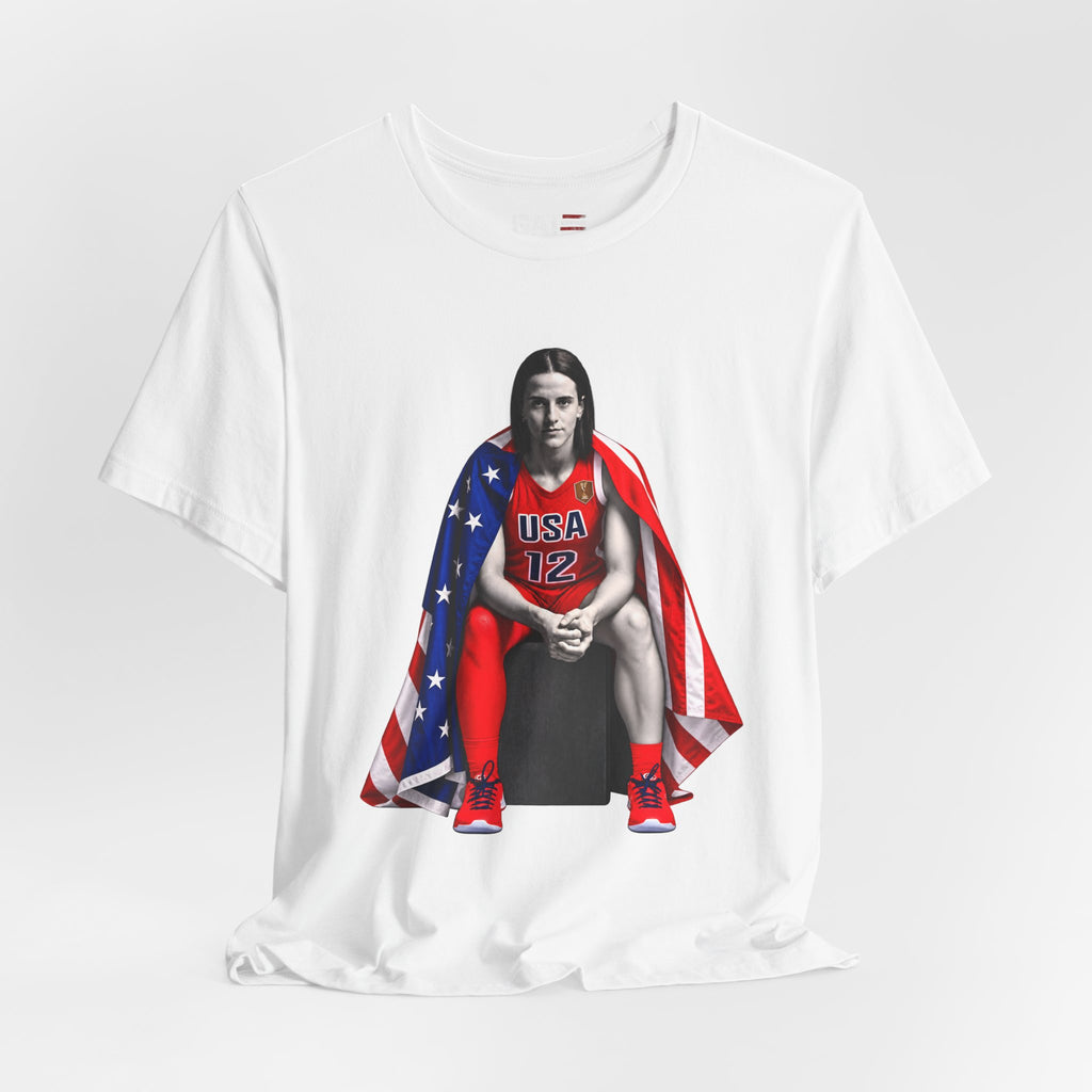 Caitlin Clark Team USA Shirt | Indiana Fever WNBA Tee