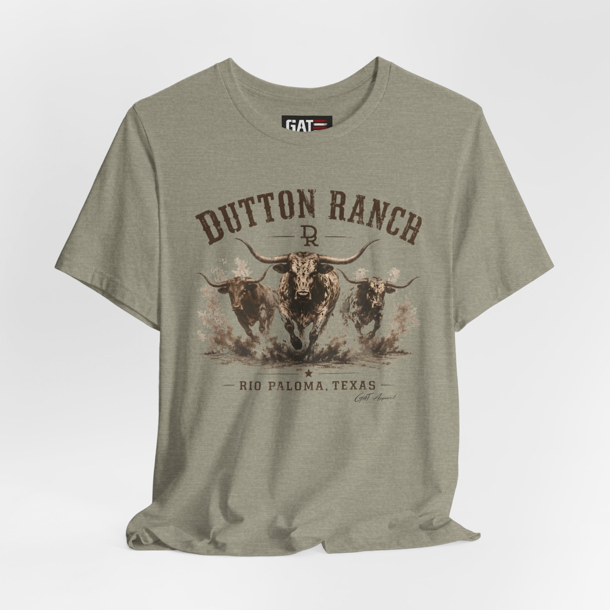 Dutton Ranch Longhorn Shirt, Yellowstone Inspired Western Tee, Cowboy Ranch Graphic T-Shirt, Texas Country Shirt, Rustic Cowgirl Gift