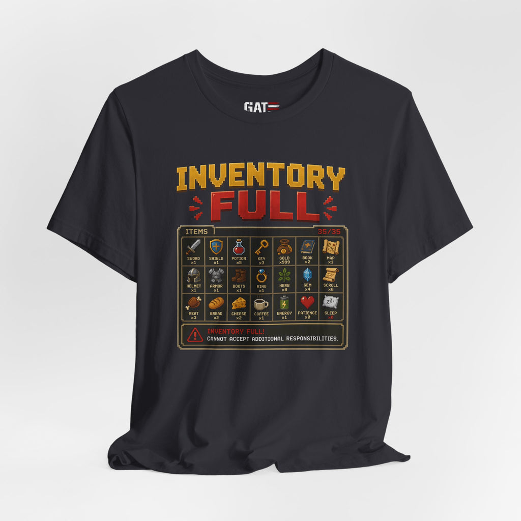 Inventory Full | Retro Gaming Shirt