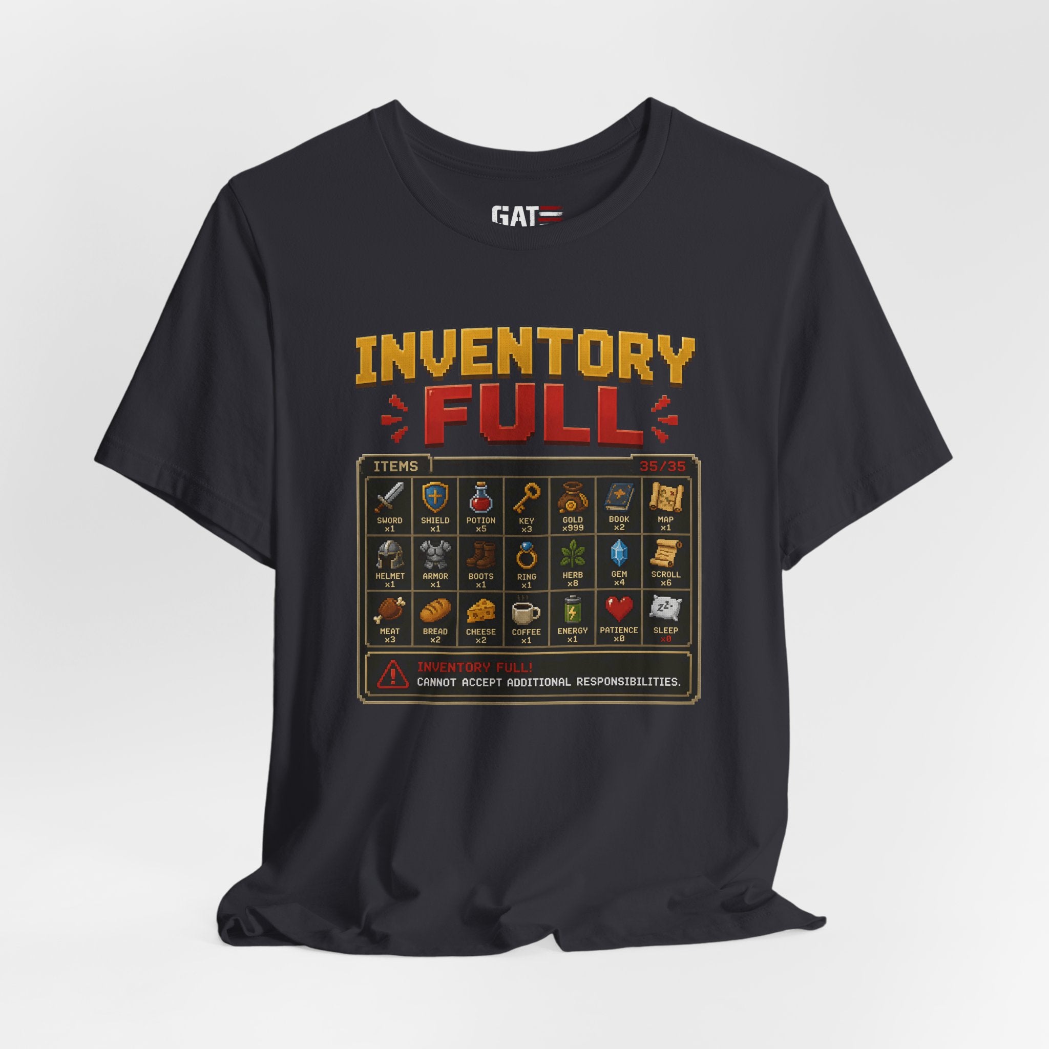 Inventory Full | Retro Gaming Shirt