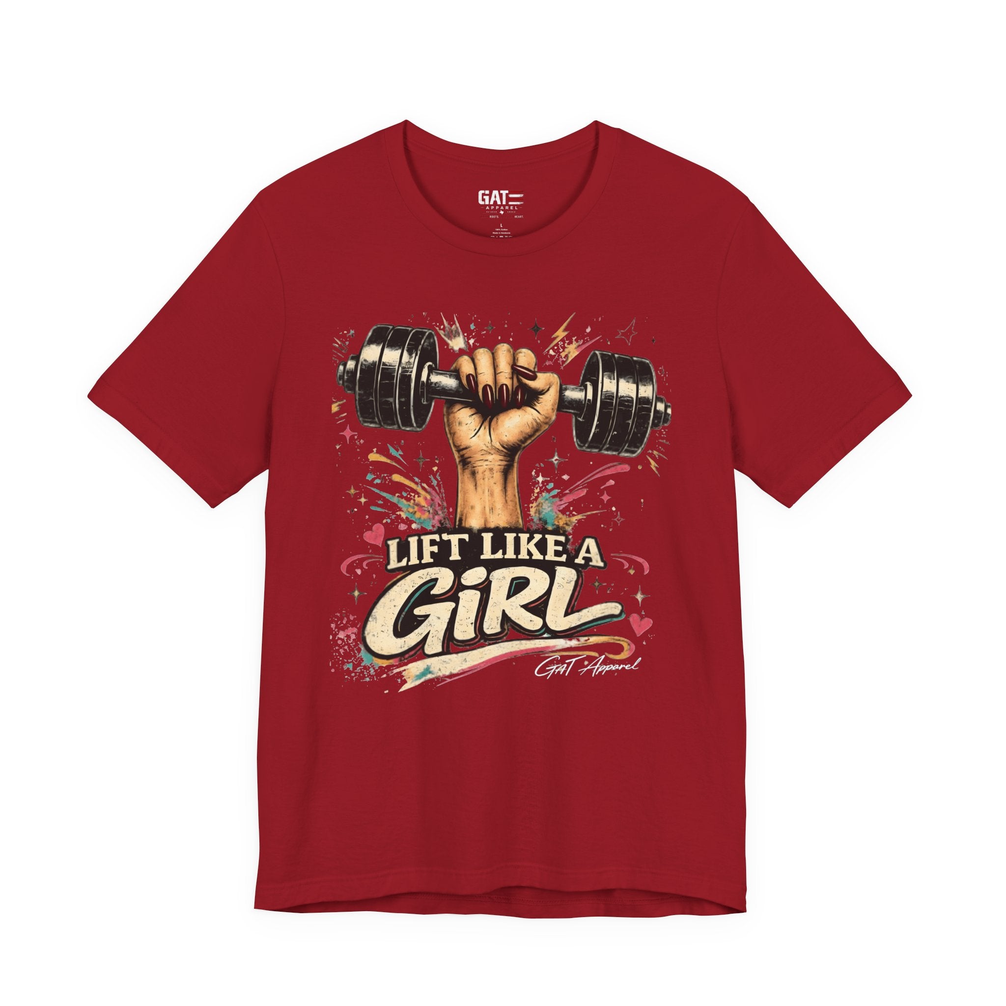 Lift Like A Girl Shirt, Women's Gym Shirt, Weightlifting Tee, Cute Fitness Shirt, Workout Gift for Women