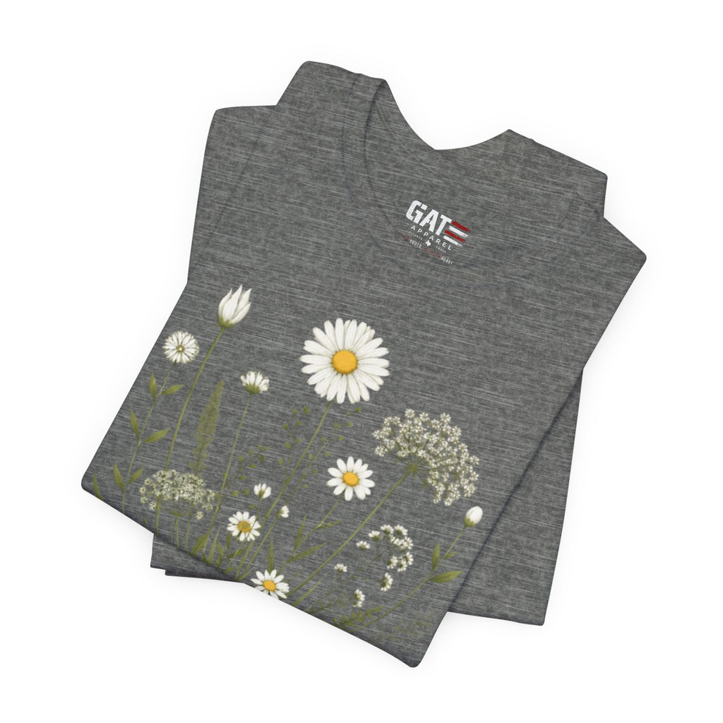 Floral 'Grow Positive Thoughts' T‑Shirt