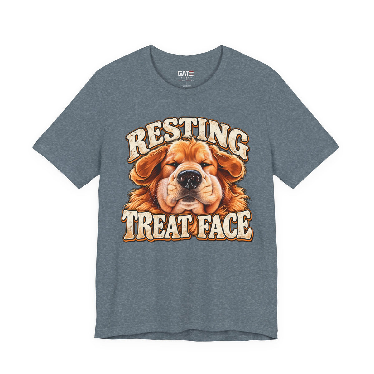 Resting Treat Face Dog T-Shirt — Funny Puppy Graphic Tee for Dog Lovers