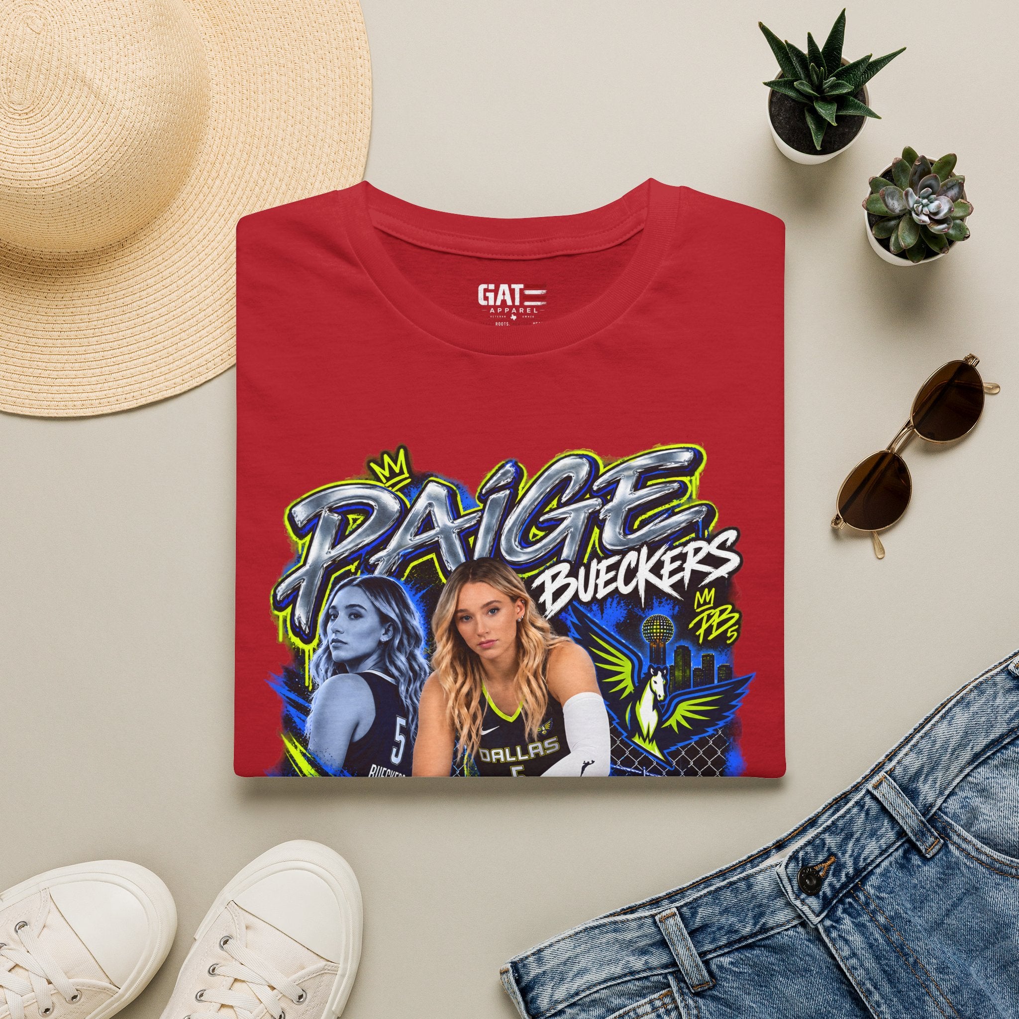 Paige Bueckers Dallas Wings Shirt WNBA Basketball Graphic Tee